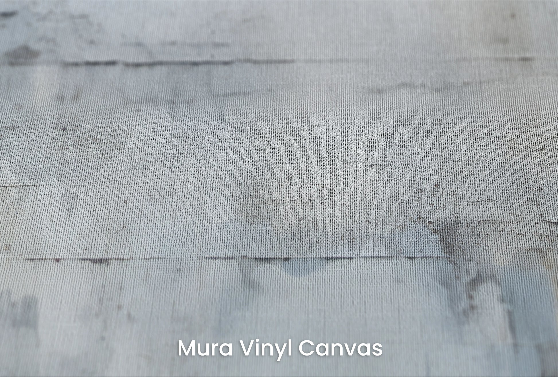 Zbliżenie na artystyczną fototapetę o nazwie Whispering Frost na podłożu Mura Vinyl Canvas - faktura naturalnego płótna.