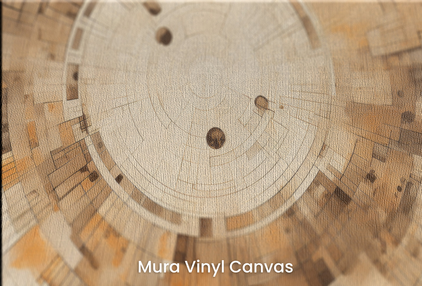 Zbliżenie na artystyczną fototapetę o nazwie PIXELATED VORTEX IN EARTHEN TONES na podłożu Mura Vinyl Canvas - faktura naturalnego płótna.