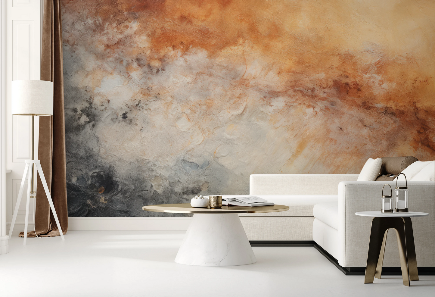 Fototapeta malowana o nazwie Jupiter's Canvas pokazana w aranżacji wnętrza.