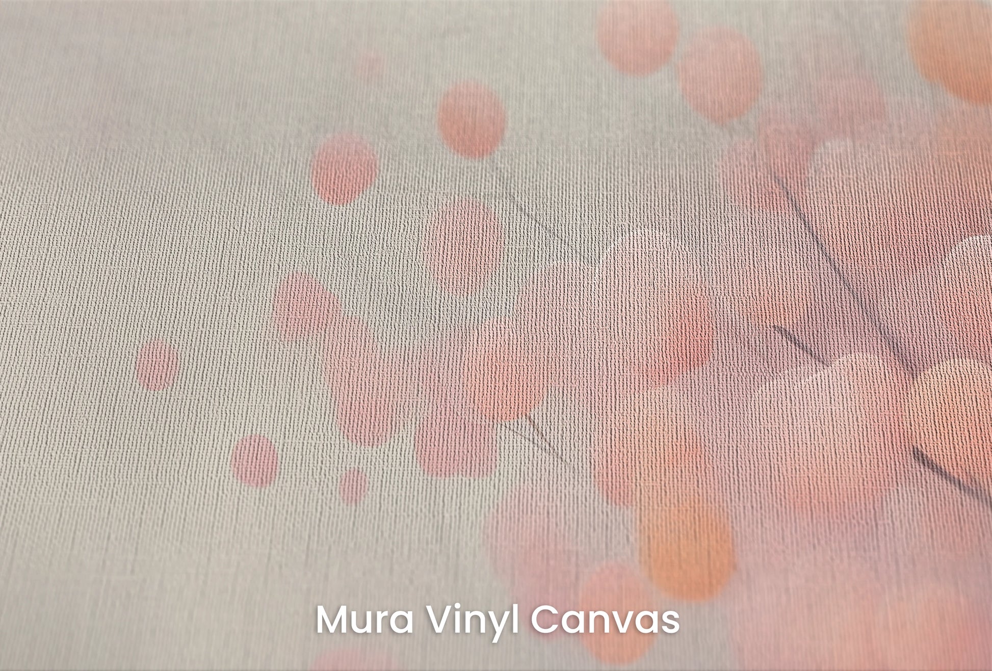 Zbliżenie na artystyczną fototapetę o nazwie Autumn Berries na podłożu Mura Vinyl Canvas - faktura naturalnego płótna.