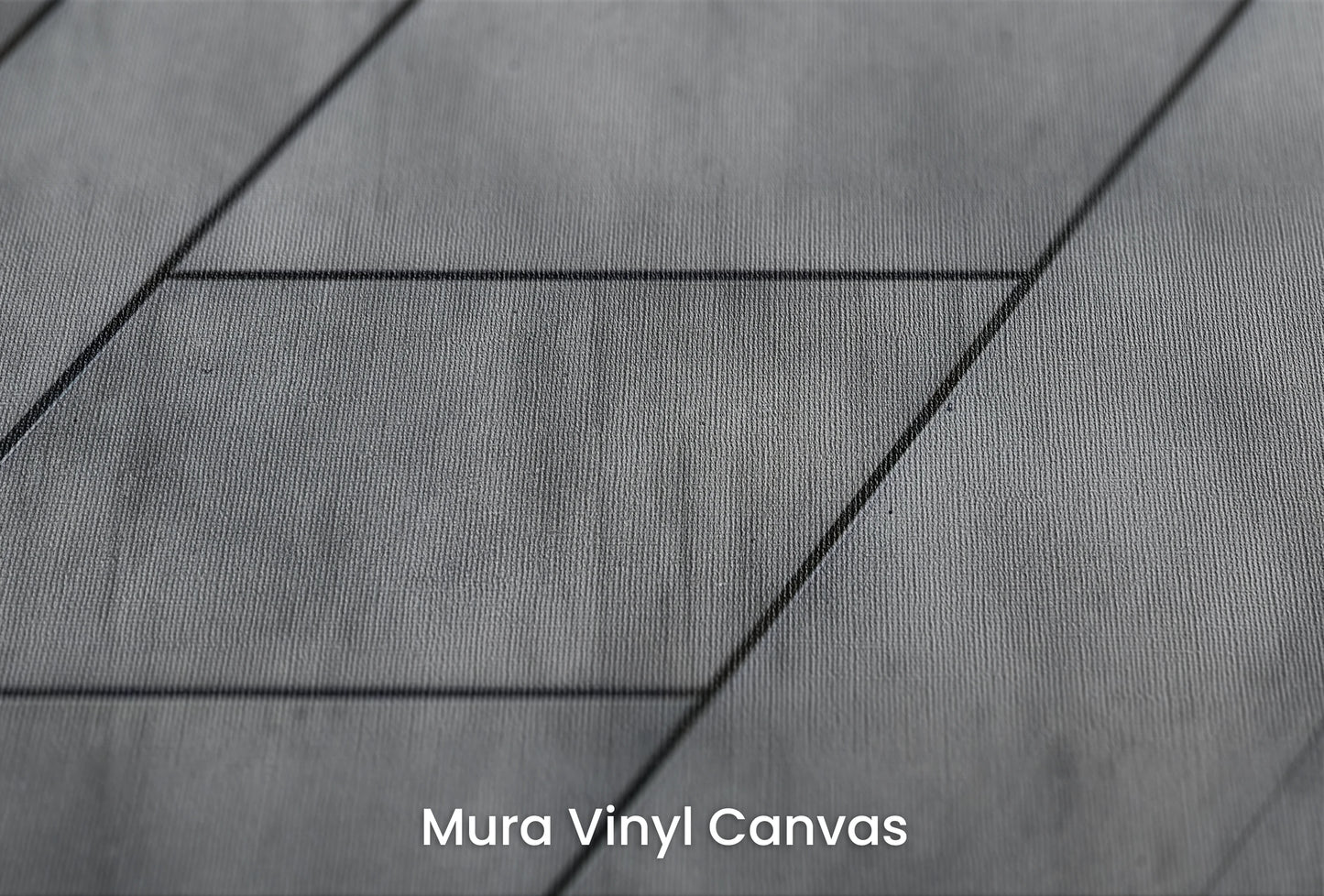 Zbliżenie na artystyczną fototapetę o nazwie Linear Perspective na podłożu Mura Vinyl Canvas - faktura naturalnego płótna.