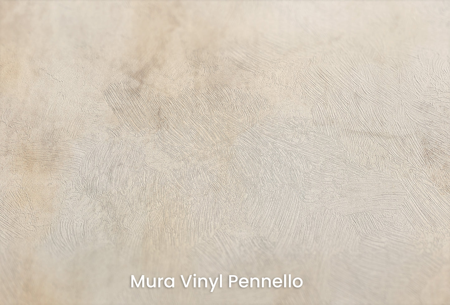 Zbliżenie na artystyczną fototapetę o nazwie VINTAGE PARCHMENT WHISPERS na podłożu Mura Vinyl Pennello - faktura pociągnięć pędzla malarskiego.
