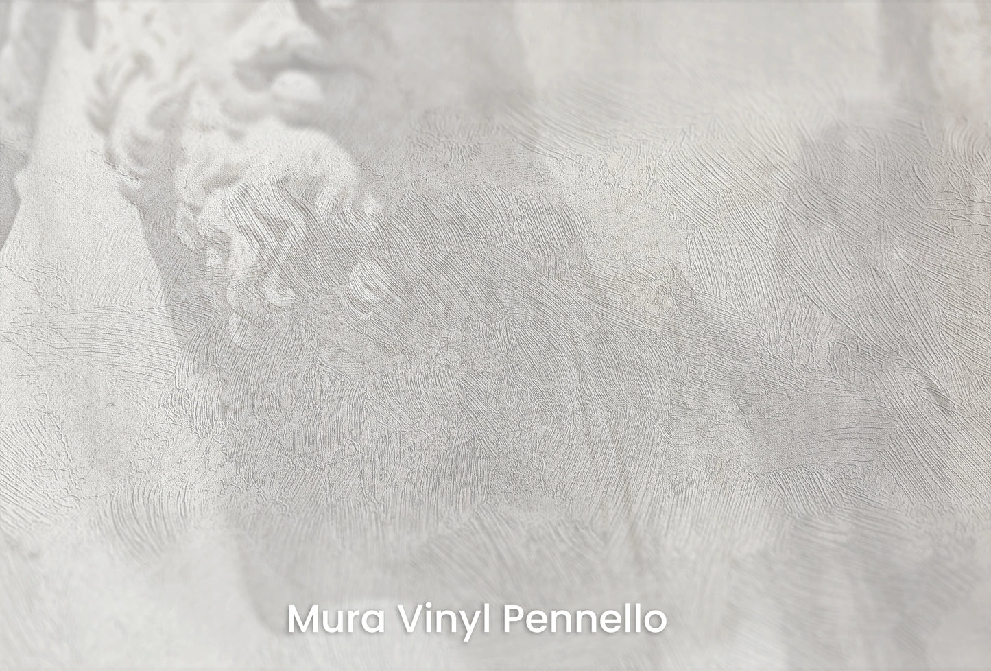 Zbliżenie na artystyczną fototapetę o nazwie Stoic Duo na podłożu Mura Vinyl Pennello - faktura pociągnięć pędzla malarskiego.