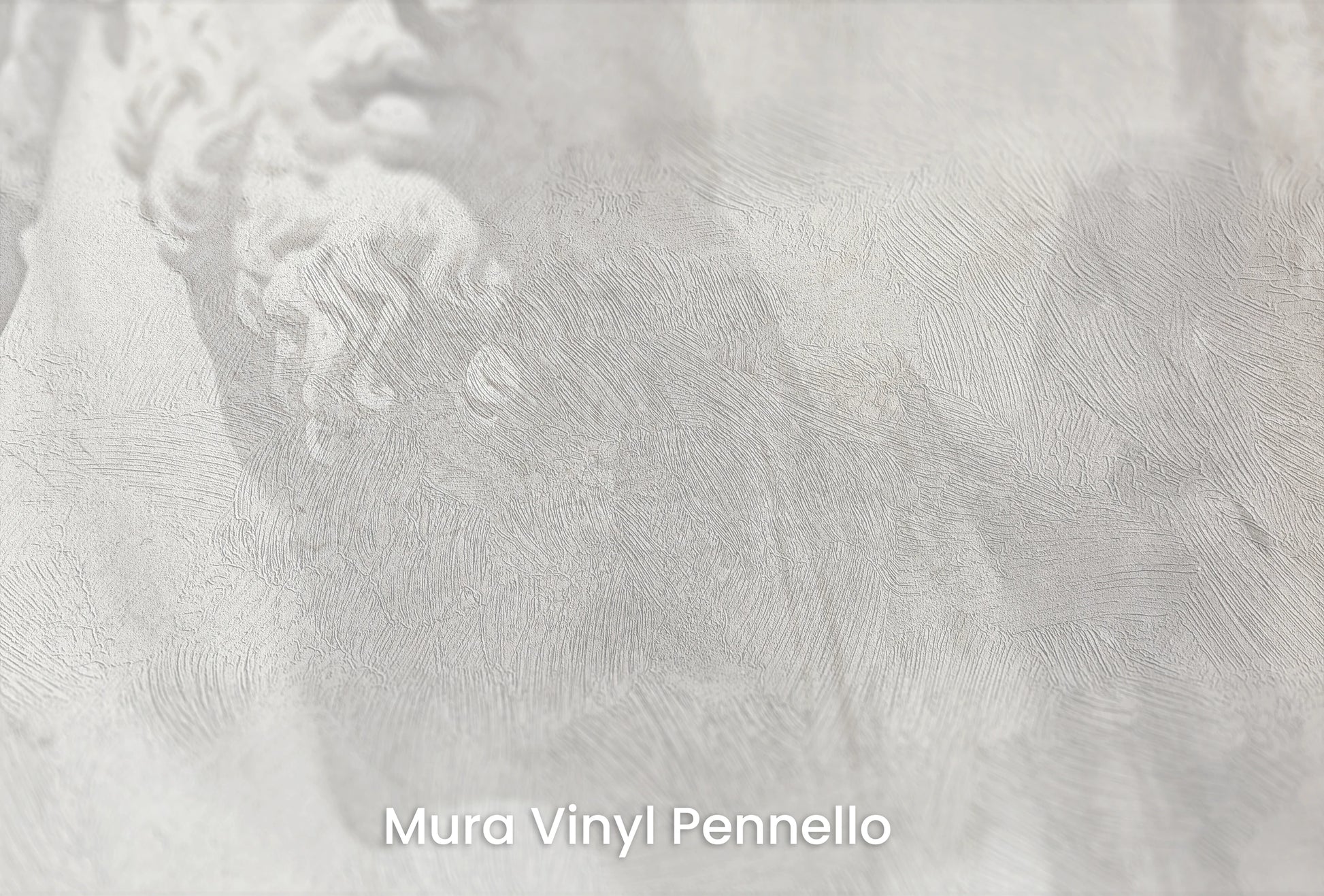 Zbliżenie na artystyczną fototapetę o nazwie Stoic Duo na podłożu Mura Vinyl Pennello - faktura pociągnięć pędzla malarskiego.