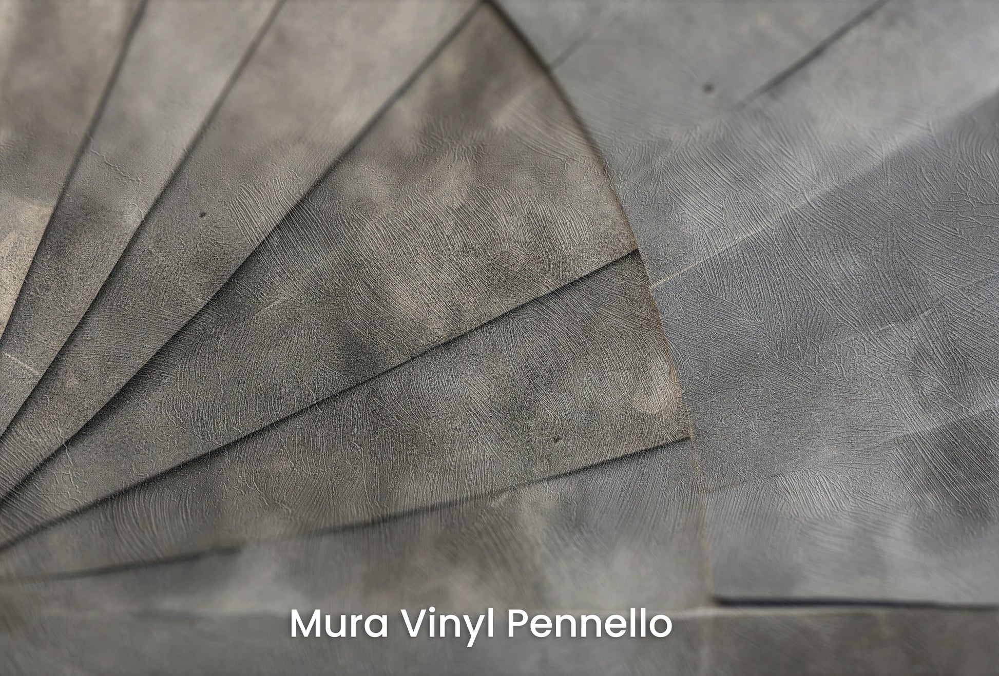 Zbliżenie na artystyczną fototapetę o nazwie Sunray Stone na podłożu Mura Vinyl Pennello - faktura pociągnięć pędzla malarskiego.