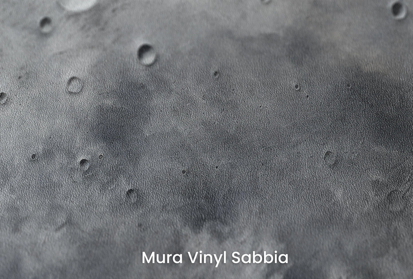 Zbliżenie na artystyczną fototapetę o nazwie Pluto's Mystery na podłożu Mura Vinyl Sabbia struktura grubego ziarna piasku.
