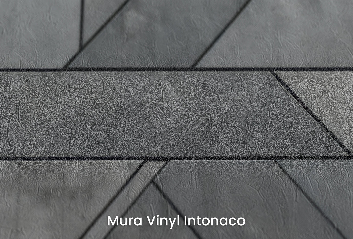 Zbliżenie na artystyczną fototapetę o nazwie Diagonal Harmony na podłożu Mura Vinyl Intonaco - struktura tartego tynku.