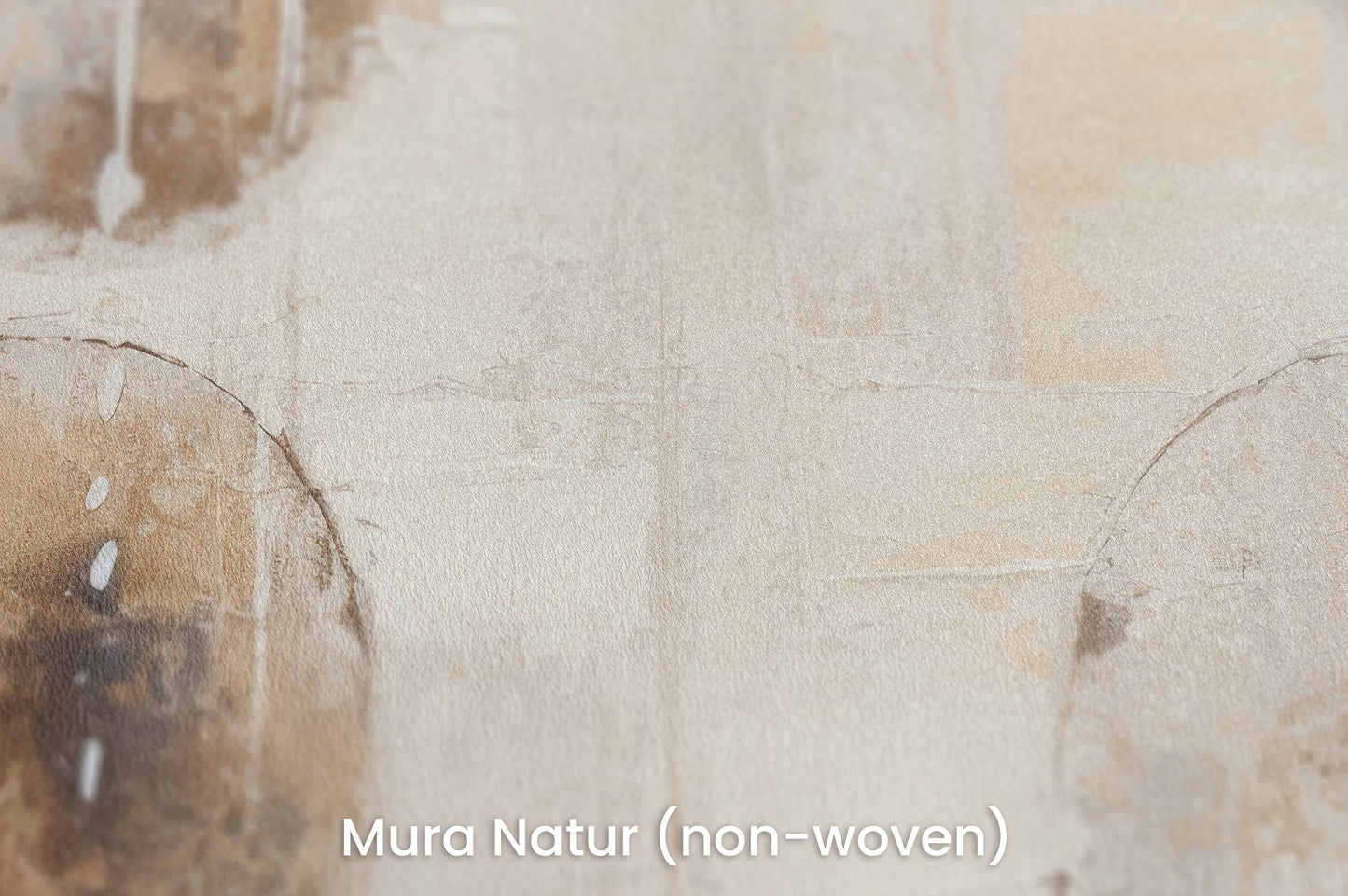 Zbliżenie na artystyczną fototapetę o nazwie ETHEREAL SPHERES #2 na podłożu Mura Natur (non-woven) - naturalne i ekologiczne podłoże.