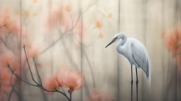 Prezentacja całego wzoru fototapety o nazwie Solitary Heron