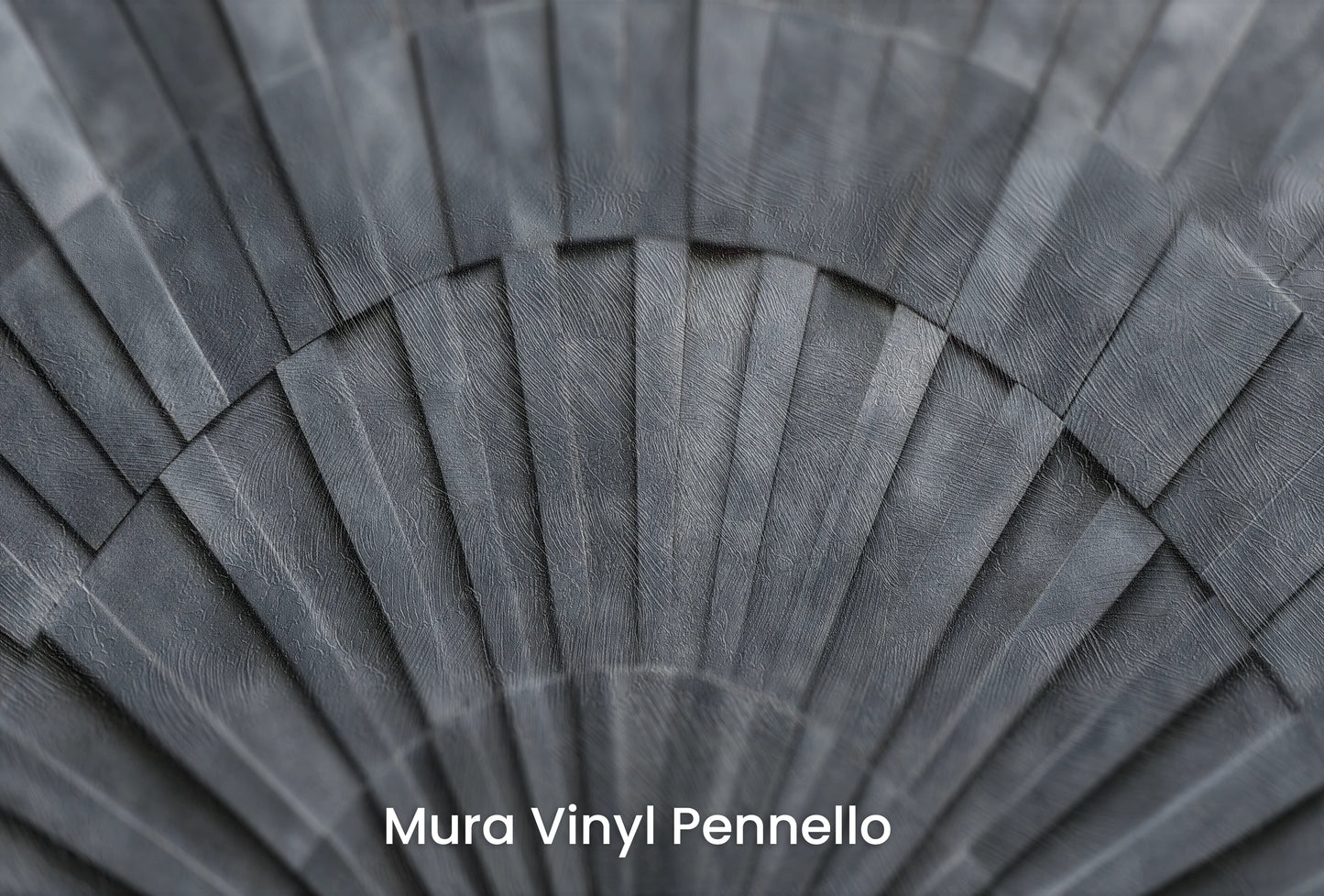Zbliżenie na artystyczną fototapetę o nazwie Radial Echo na podłożu Mura Vinyl Pennello - faktura pociągnięć pędzla malarskiego.