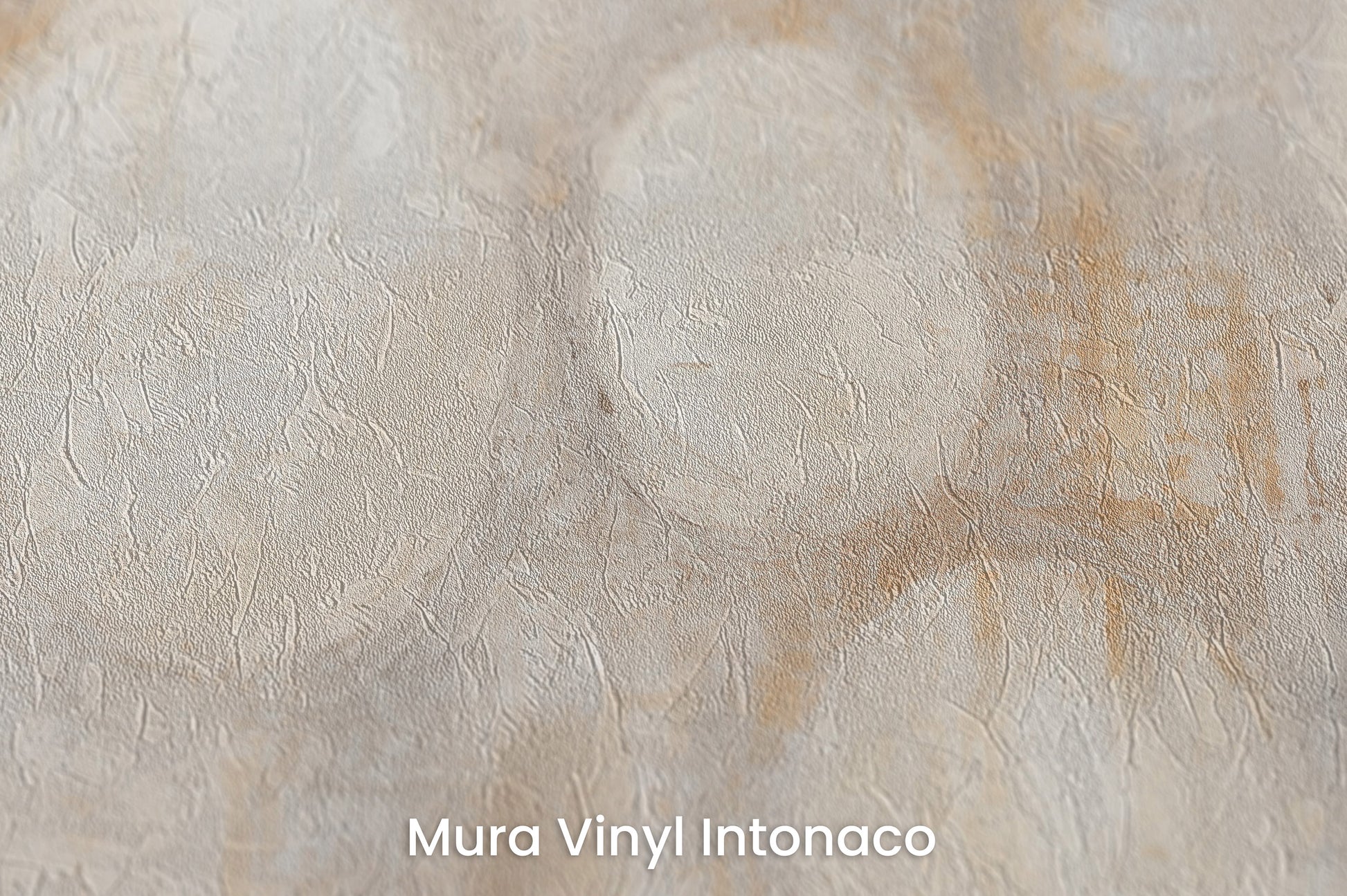 Zbliżenie na artystyczną fototapetę o nazwie TRANQUIL CIRCLES na podłożu Mura Vinyl Intonaco - struktura tartego tynku.