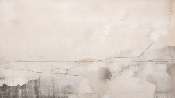 ETHEREAL CARTOGRAPHY - Abstrakcyjna Tapeta z Mapową Teksturą w Odcieniach Beżu i Szarości