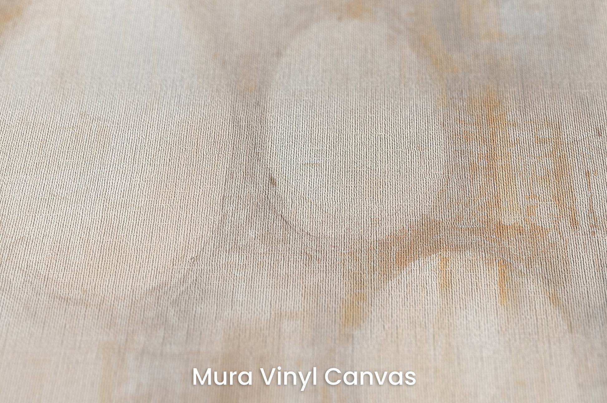 Zbliżenie na artystyczną fototapetę o nazwie TRANQUIL CIRCLES na podłożu Mura Vinyl Canvas - faktura naturalnego płótna.