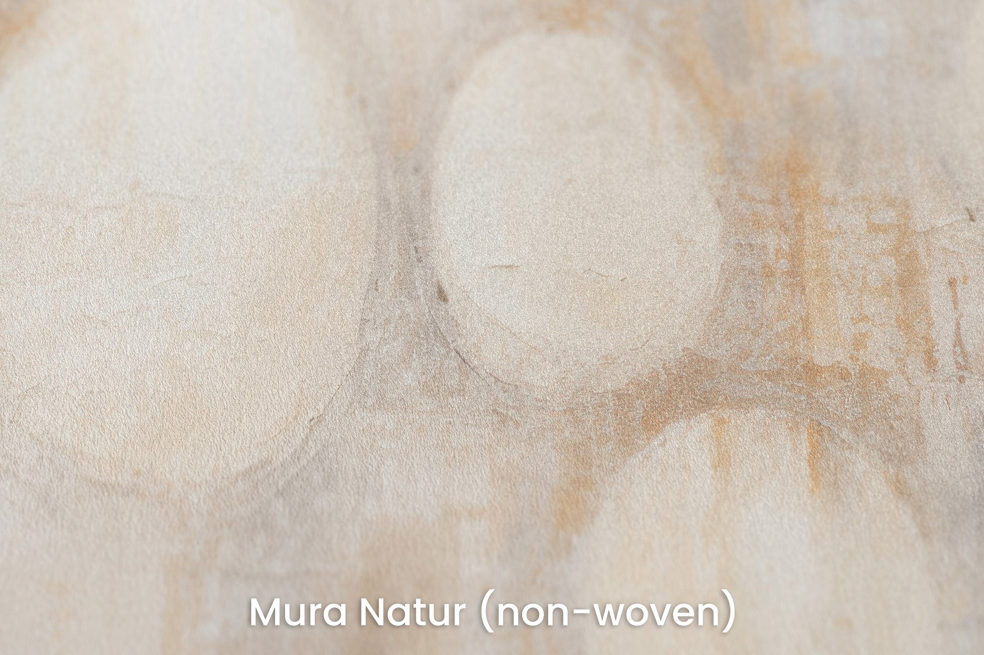 Zbliżenie na artystyczną fototapetę o nazwie TRANQUIL CIRCLES na podłożu Mura Natur (non-woven) - naturalne i ekologiczne podłoże.