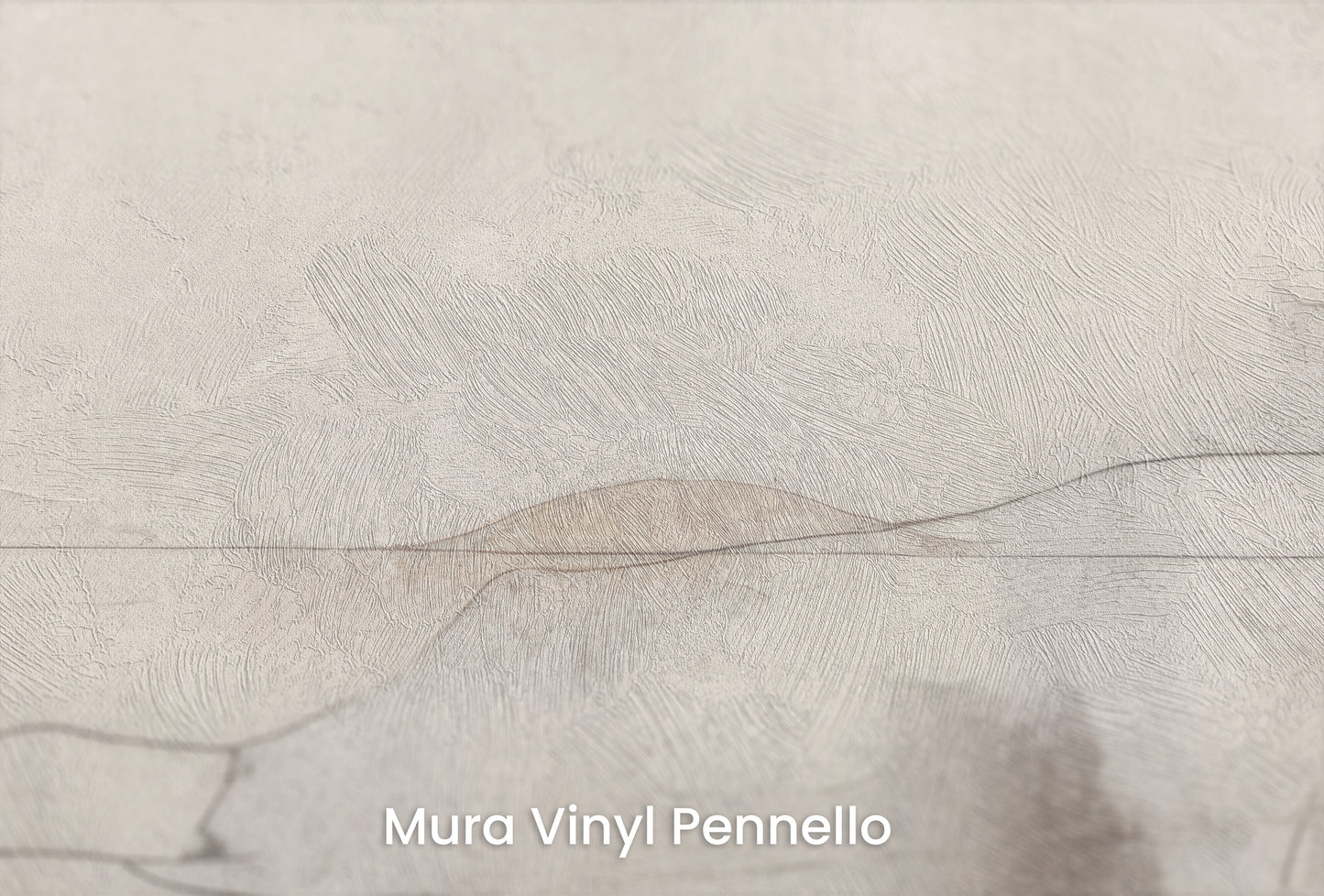 Zbliżenie na artystyczną fototapetę o nazwie ETHEREAL CARTOGRAPHY na podłożu Mura Vinyl Pennello - faktura pociągnięć pędzla malarskiego.