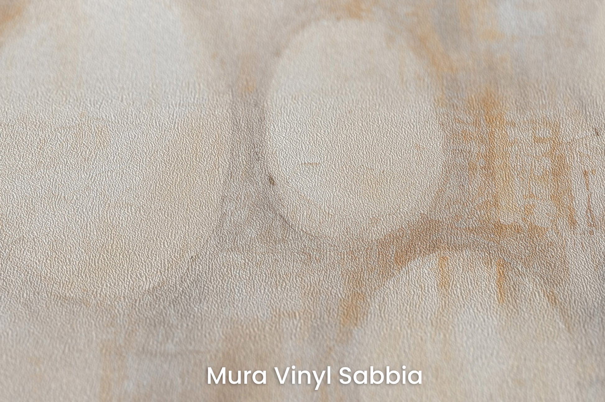 Zbliżenie na artystyczną fototapetę o nazwie TRANQUIL CIRCLES na podłożu Mura Vinyl Sabbia struktura grubego ziarna piasku.