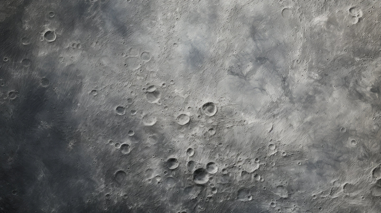 Prezentacja całego wzoru fototapety o nazwie Moon's Monochrome 2