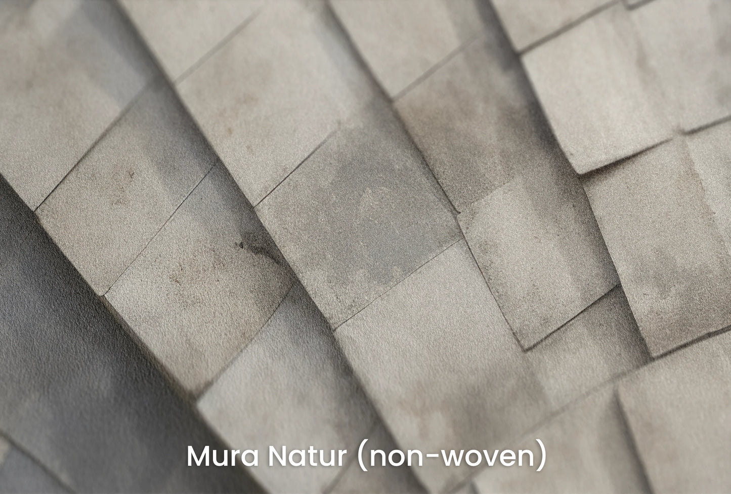 Zbliżenie na artystyczną fototapetę o nazwie Stone Fan na podłożu Mura Natur (non-woven) - naturalne i ekologiczne podłoże.