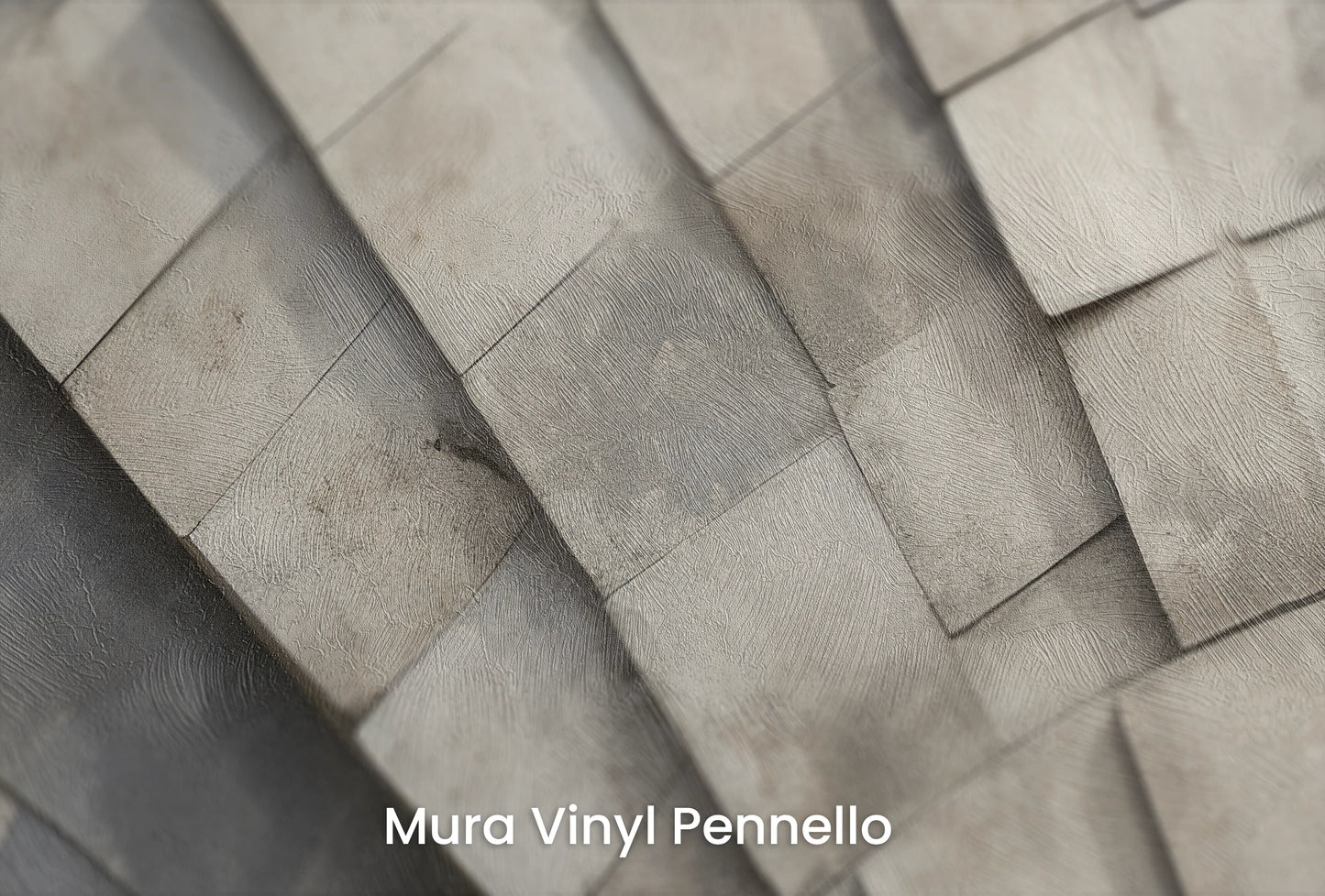 Zbliżenie na artystyczną fototapetę o nazwie Stone Fan na podłożu Mura Vinyl Pennello - faktura pociągnięć pędzla malarskiego.
