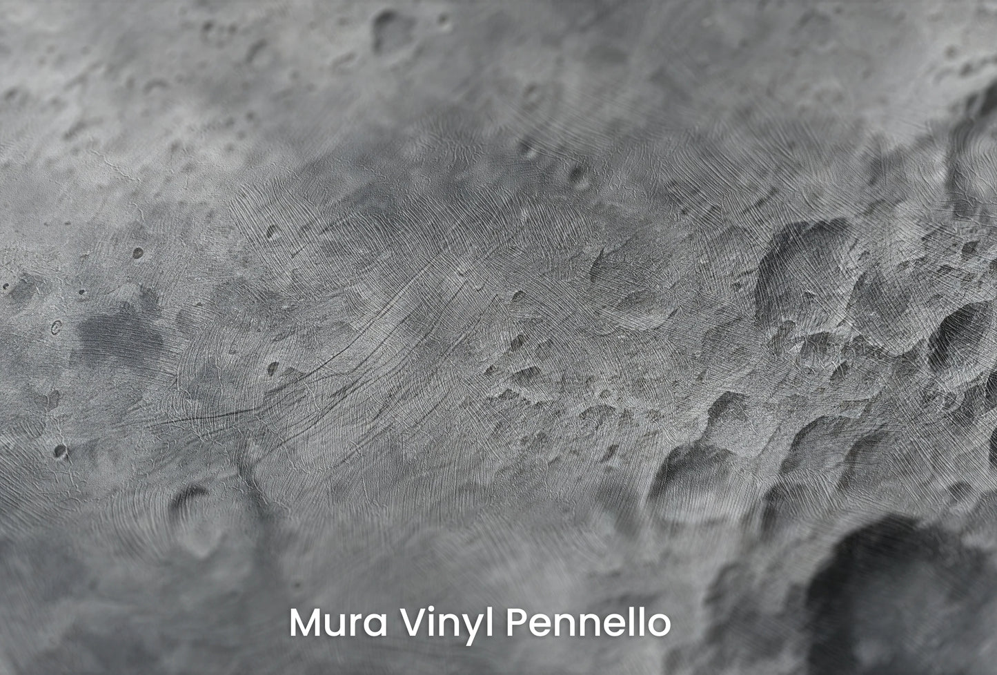 Zbliżenie na artystyczną fototapetę o nazwie Lunar Detail na podłożu Mura Vinyl Pennello - faktura pociągnięć pędzla malarskiego.