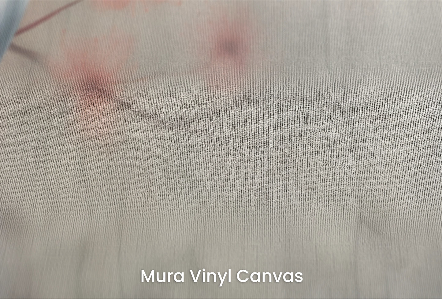 Zbliżenie na artystyczną fototapetę o nazwie Peaceful Heron na podłożu Mura Vinyl Canvas - faktura naturalnego płótna.
