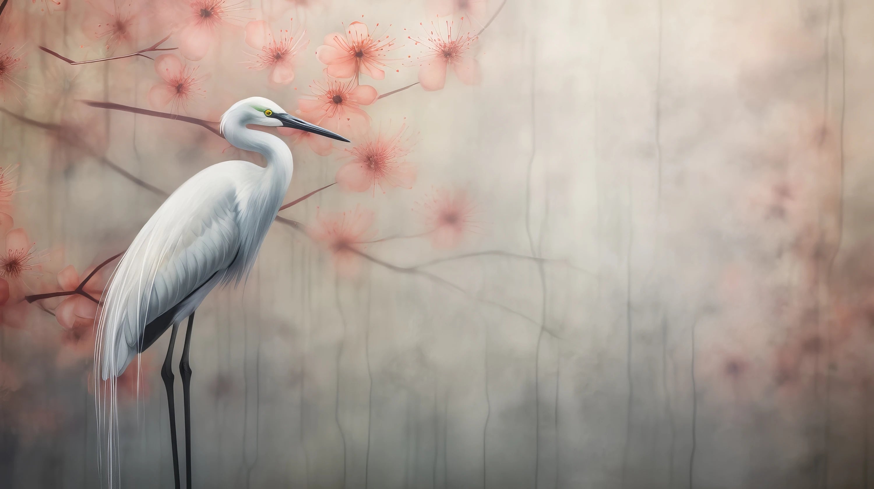 Podgląd wzoru: Prezentacja całego wzoru fototapety o nazwie Peaceful Heron
