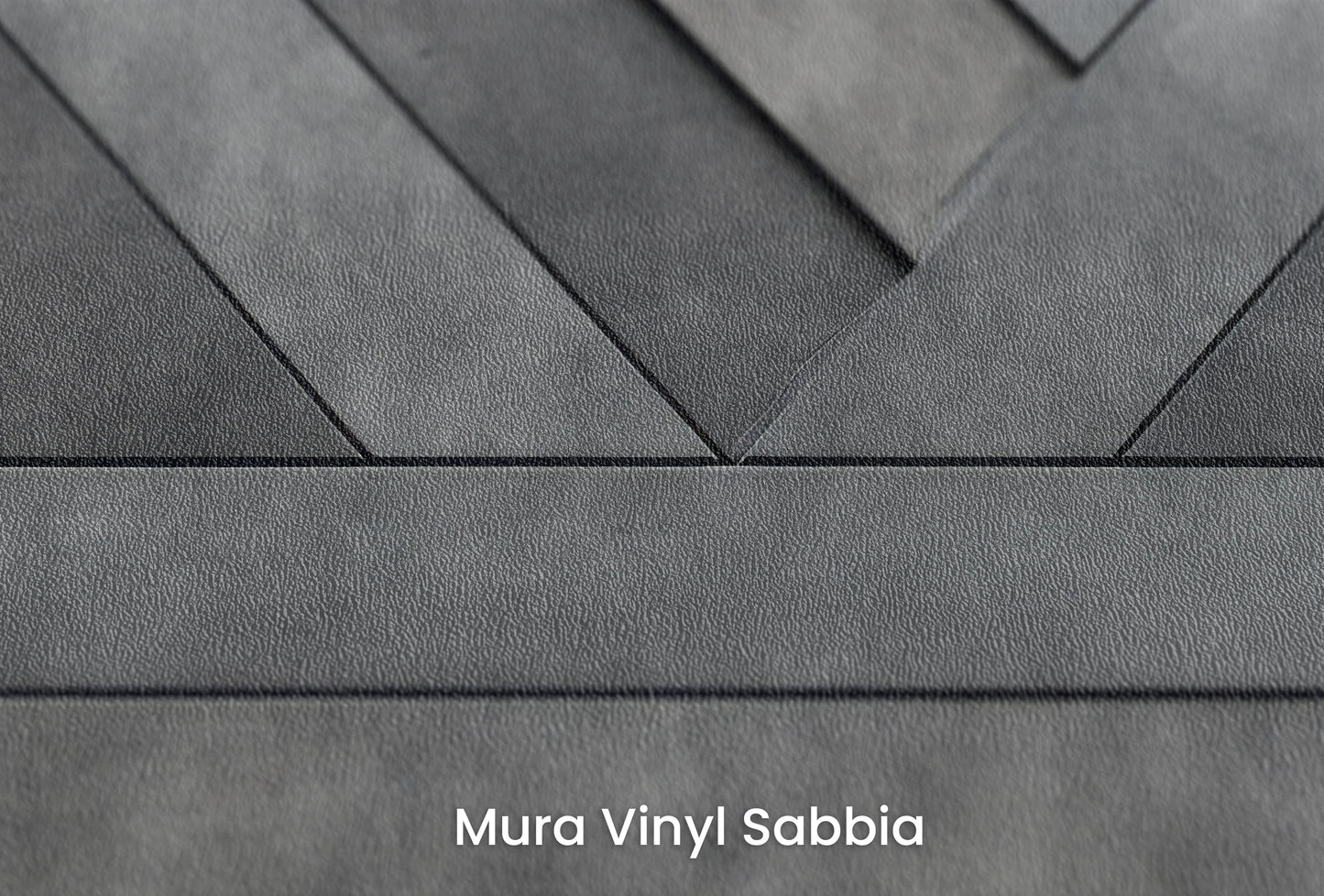 Zbliżenie na artystyczną fototapetę o nazwie Geometric Weave na podłożu Mura Vinyl Sabbia struktura grubego ziarna piasku.
