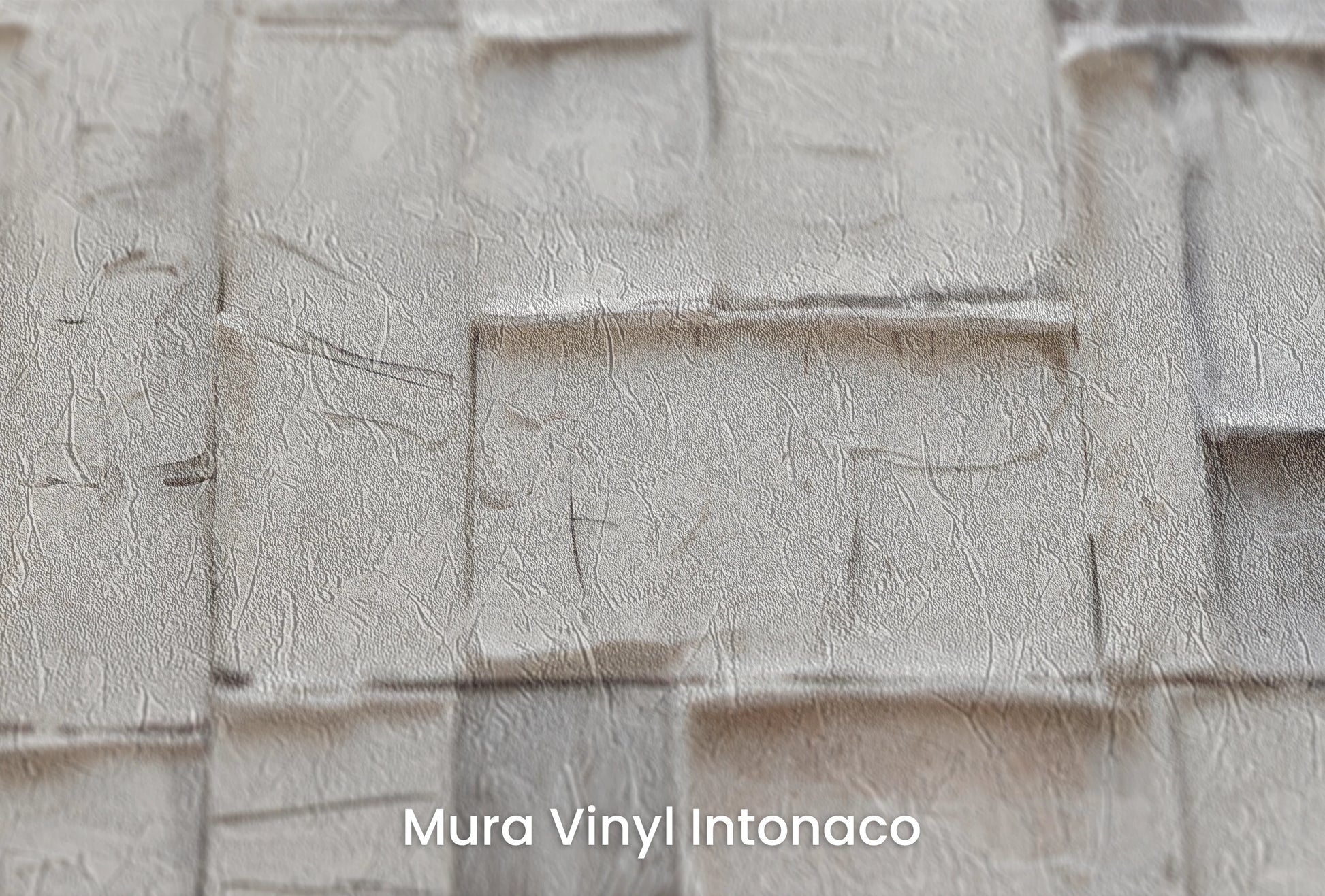 Zbliżenie na artystyczną fototapetę o nazwie Plaster Elegance na podłożu Mura Vinyl Intonaco - struktura tartego tynku.