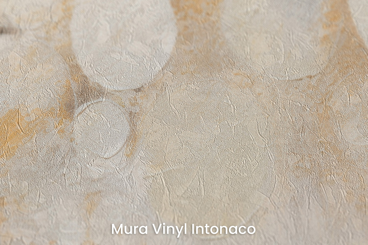 Zbliżenie na artystyczną fototapetę o nazwie LUMINOUS CONSTELLATION na podłożu Mura Vinyl Intonaco - struktura tartego tynku.