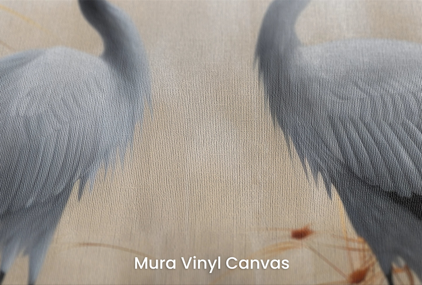 Zbliżenie na artystyczną fototapetę o nazwie Eternal Grace na podłożu Mura Vinyl Canvas - faktura naturalnego płótna.