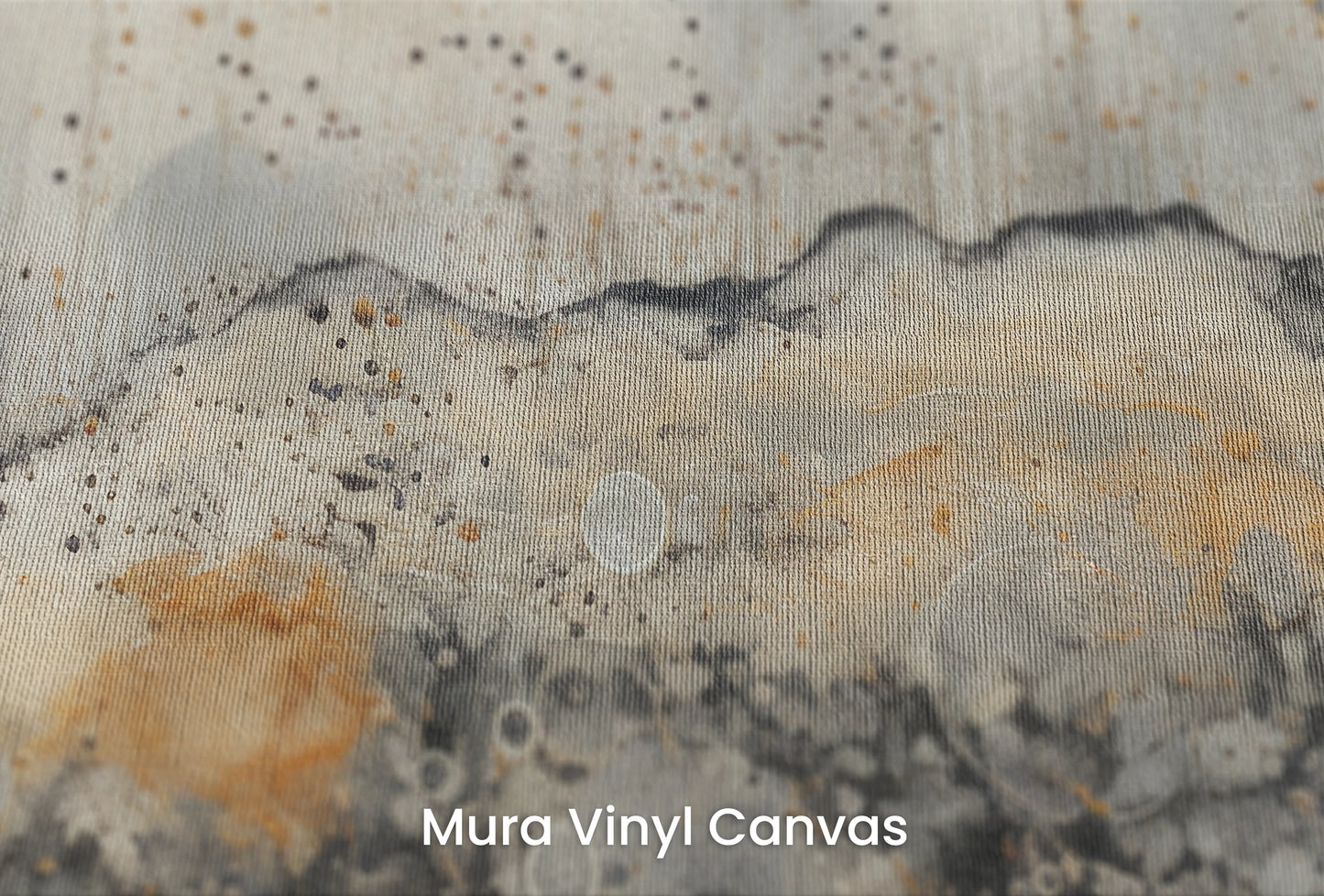 Zbliżenie na artystyczną fototapetę o nazwie Celestial Harmony #2 na podłożu Mura Vinyl Canvas - faktura naturalnego płótna.