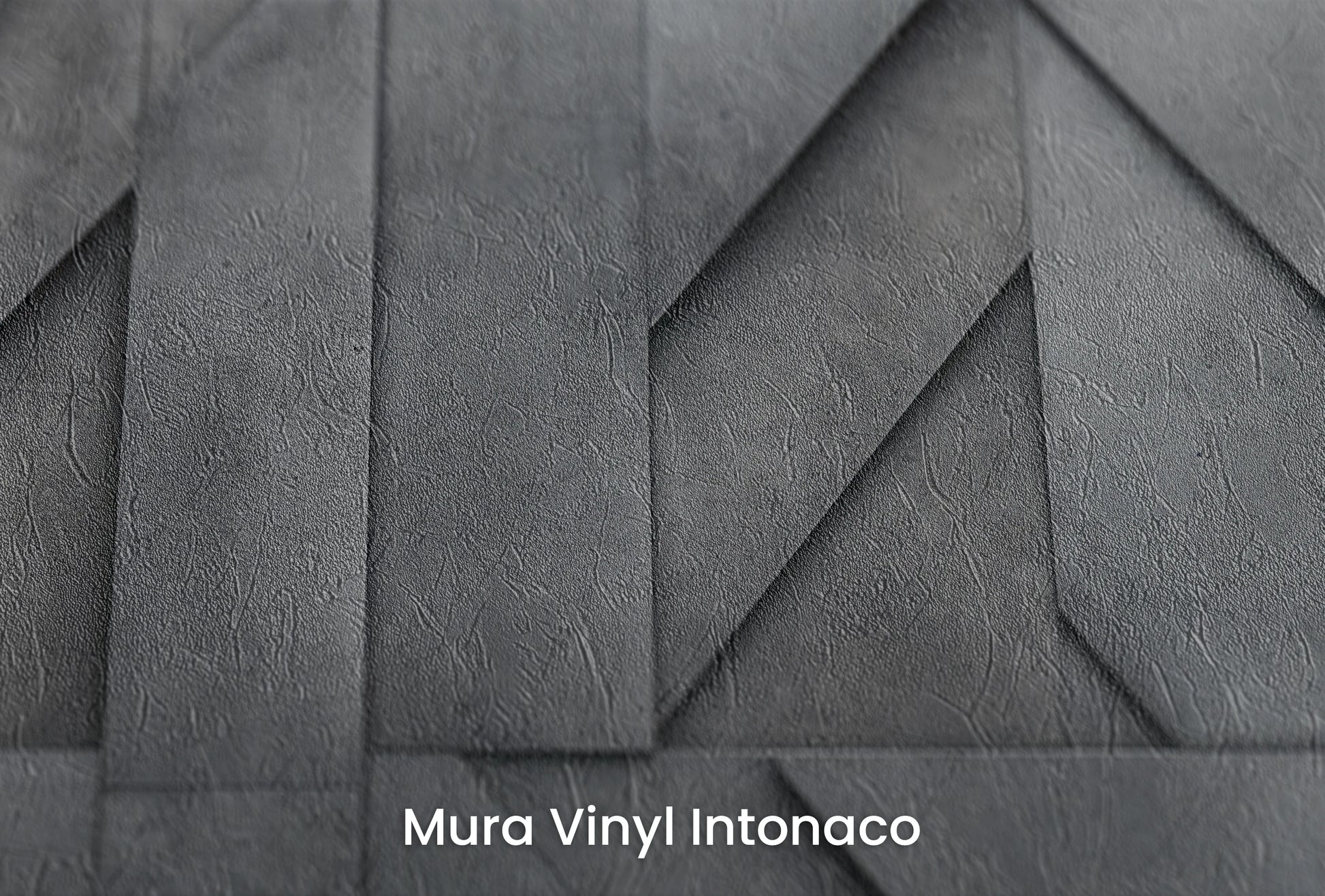 Zbliżenie na artystyczną fototapetę o nazwie Concrete Labyrinth na podłożu Mura Vinyl Intonaco - struktura tartego tynku.