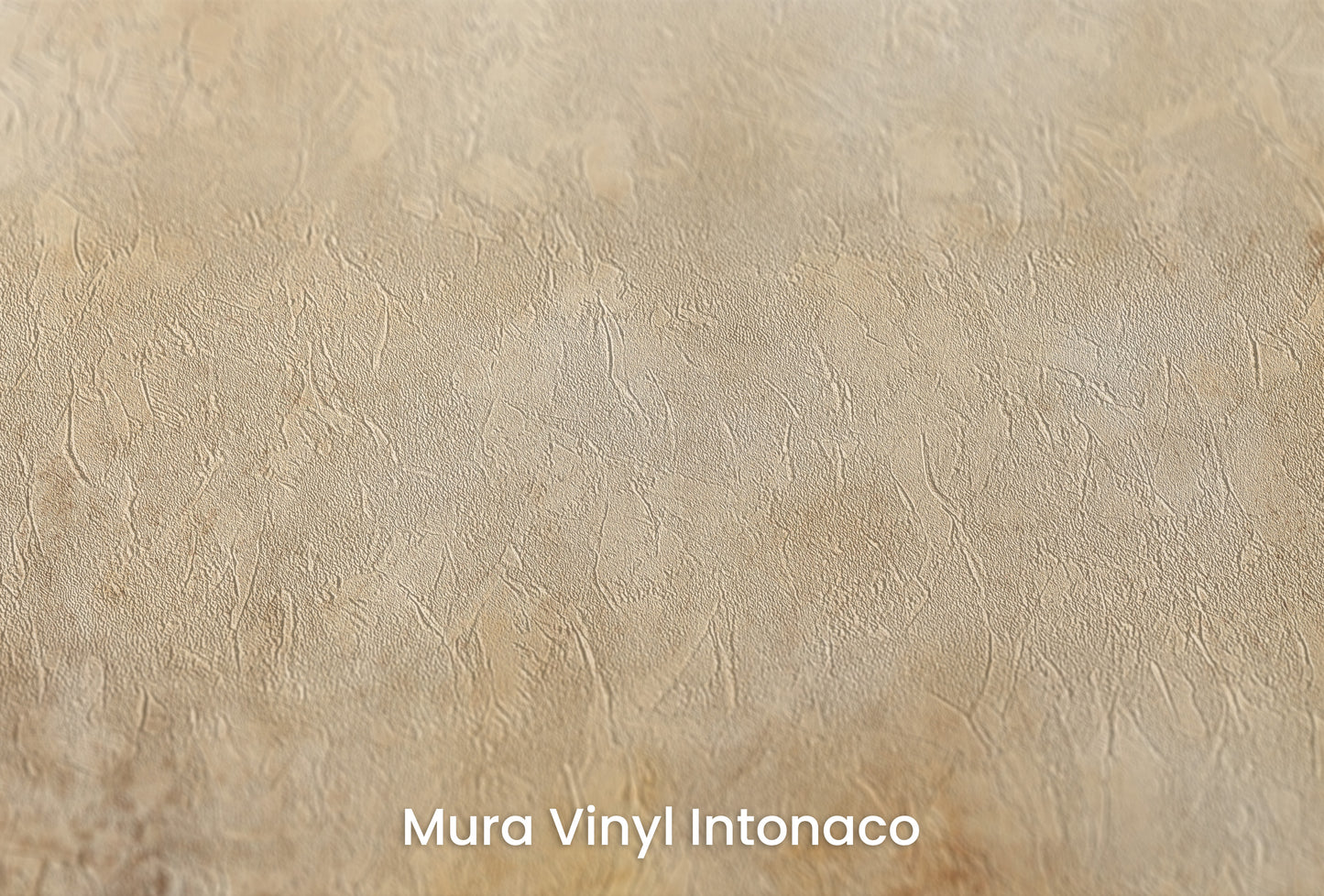 Zbliżenie na artystyczną fototapetę o nazwie AMBIENT OCHRE MIST na podłożu Mura Vinyl Intonaco - struktura tartego tynku.