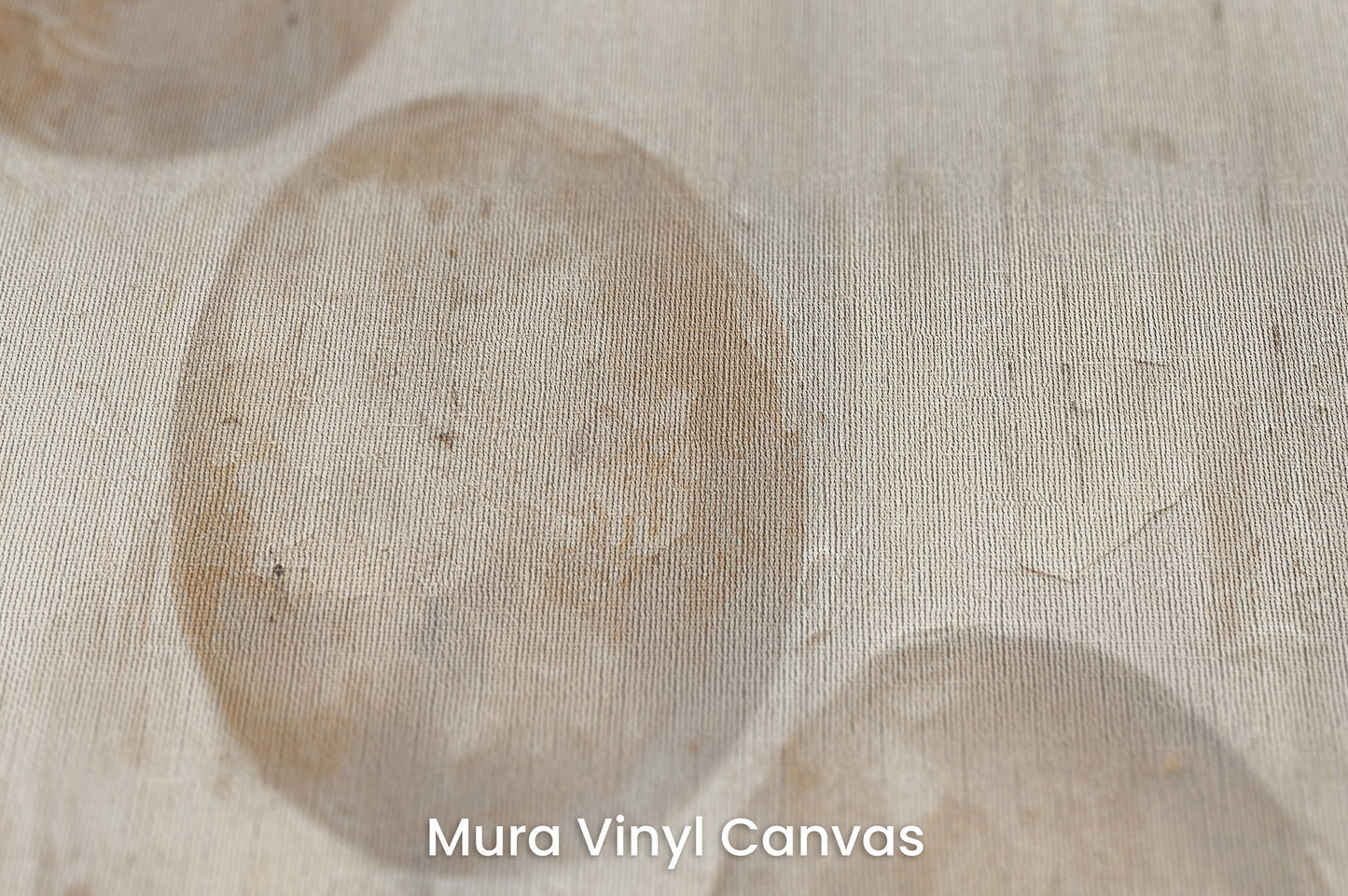 Zbliżenie na artystyczną fototapetę o nazwie SPHERICAL HARMONY ABSTRACT na podłożu Mura Vinyl Canvas - faktura naturalnego płótna.