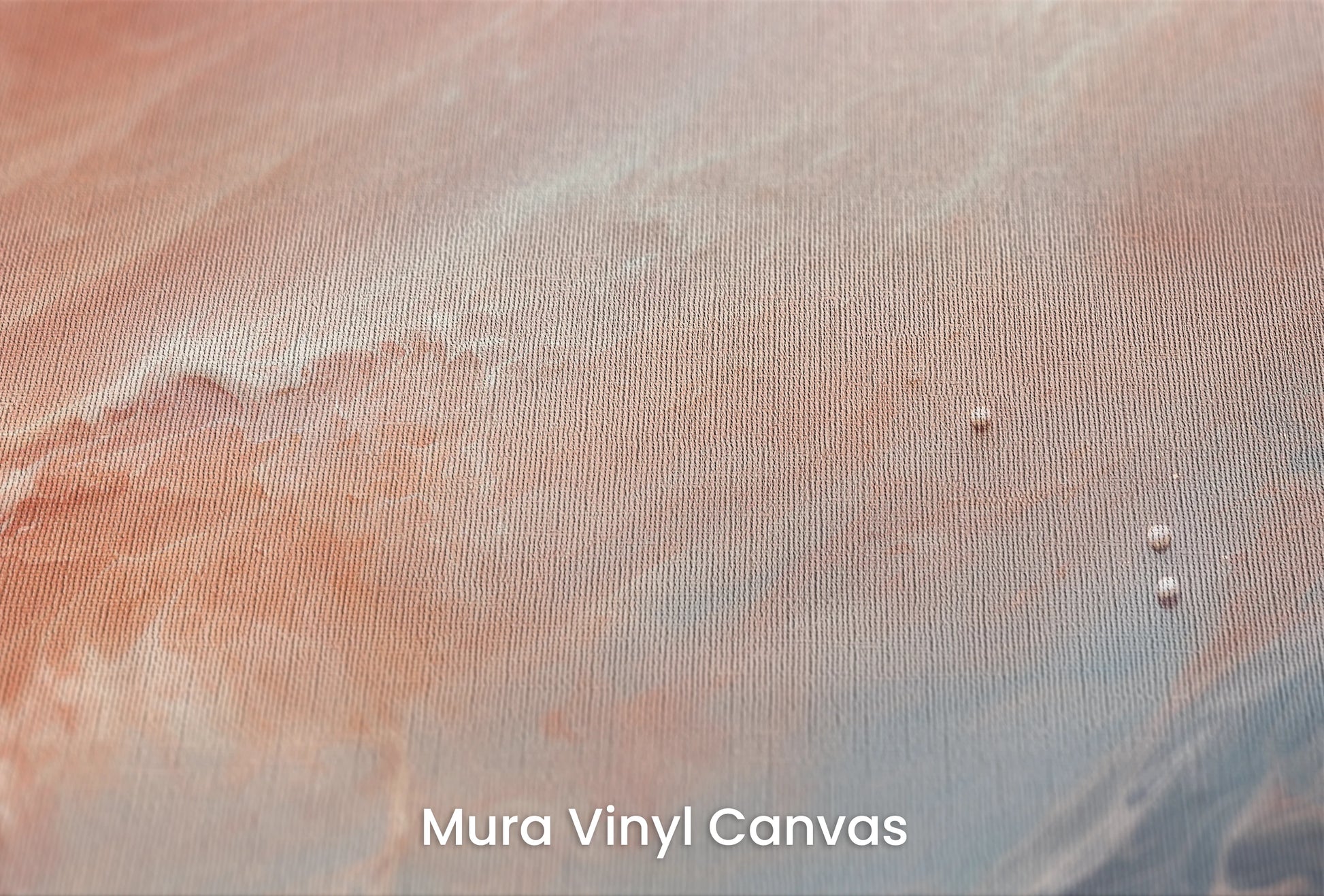 Zbliżenie na artystyczną fototapetę o nazwie Venusian Skies na podłożu Mura Vinyl Canvas - faktura naturalnego płótna.