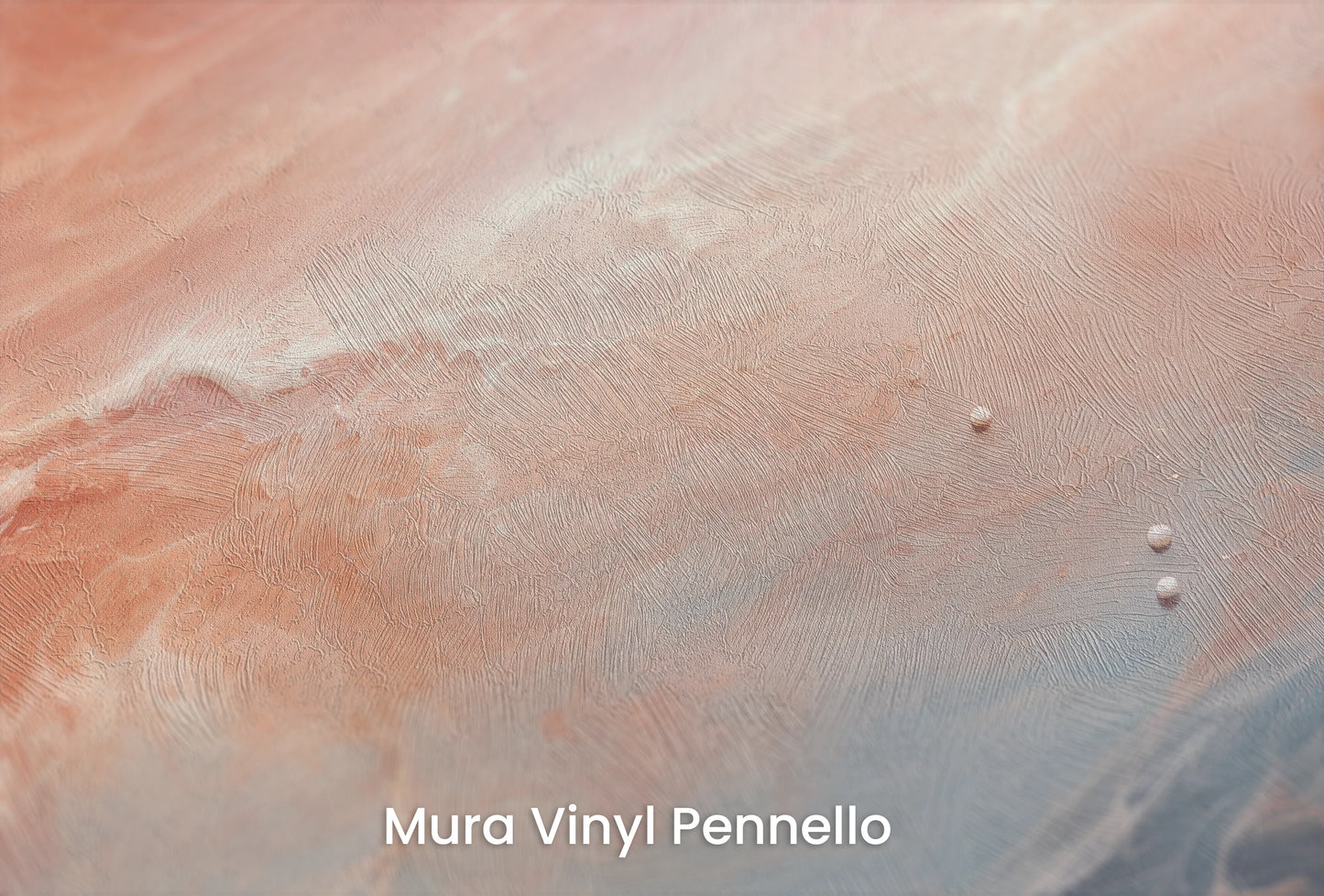 Zbliżenie na artystyczną fototapetę o nazwie Venusian Skies na podłożu Mura Vinyl Pennello - faktura pociągnięć pędzla malarskiego.