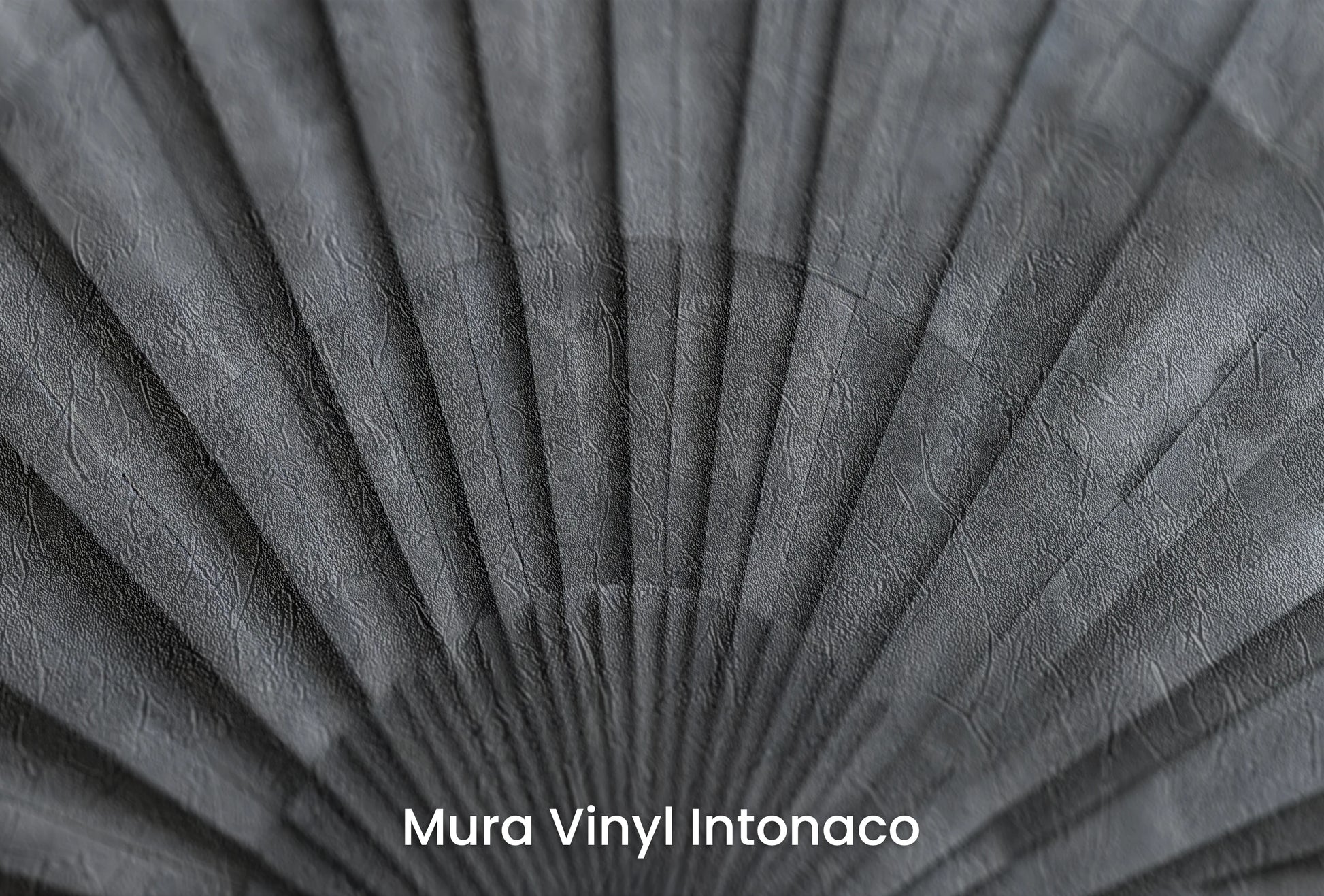 Zbliżenie na artystyczną fototapetę o nazwie Radial Burst na podłożu Mura Vinyl Intonaco - struktura tartego tynku.
