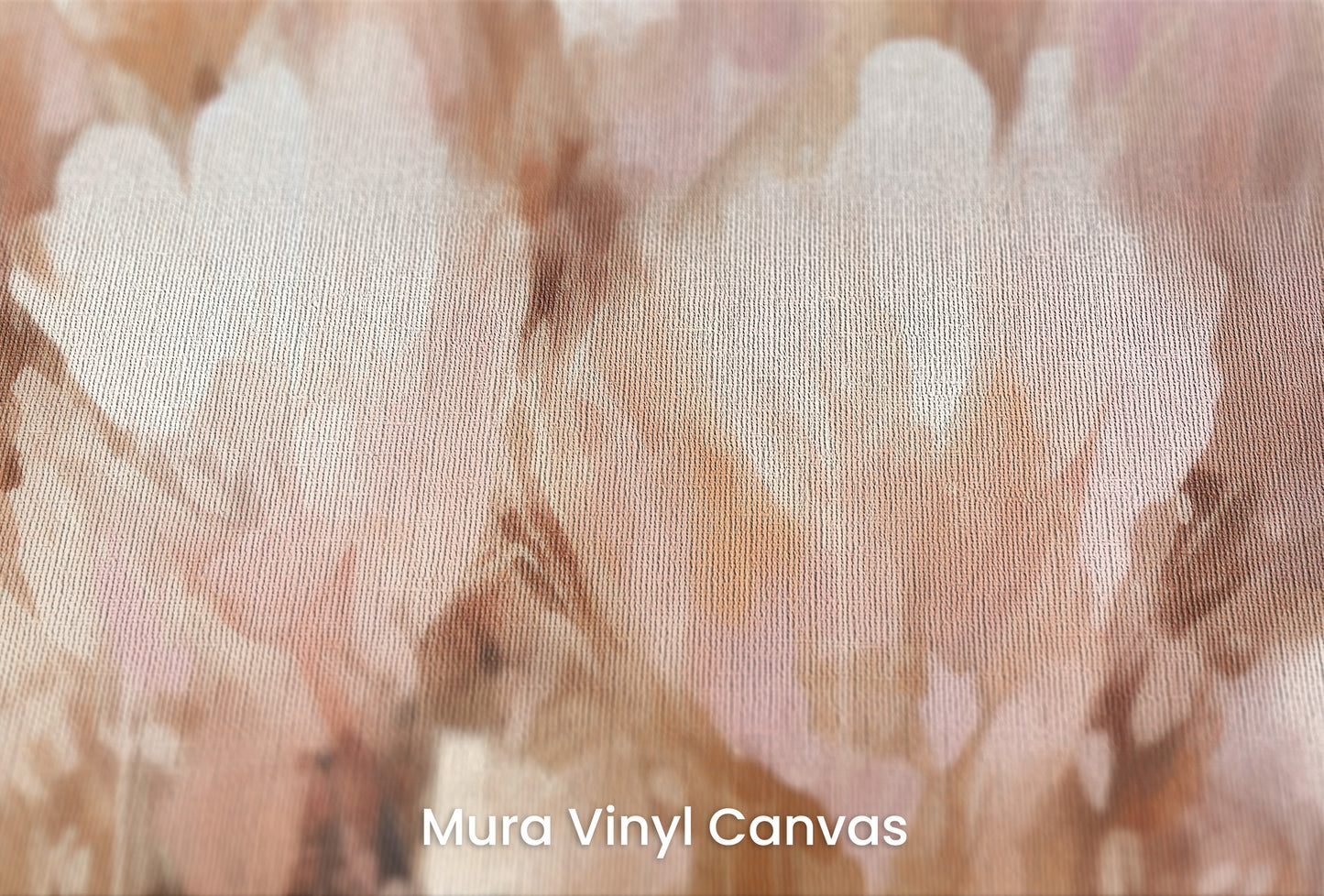 Zbliżenie na artystyczną fototapetę o nazwie Petal Whisper na podłożu Mura Vinyl Canvas - faktura naturalnego płótna.