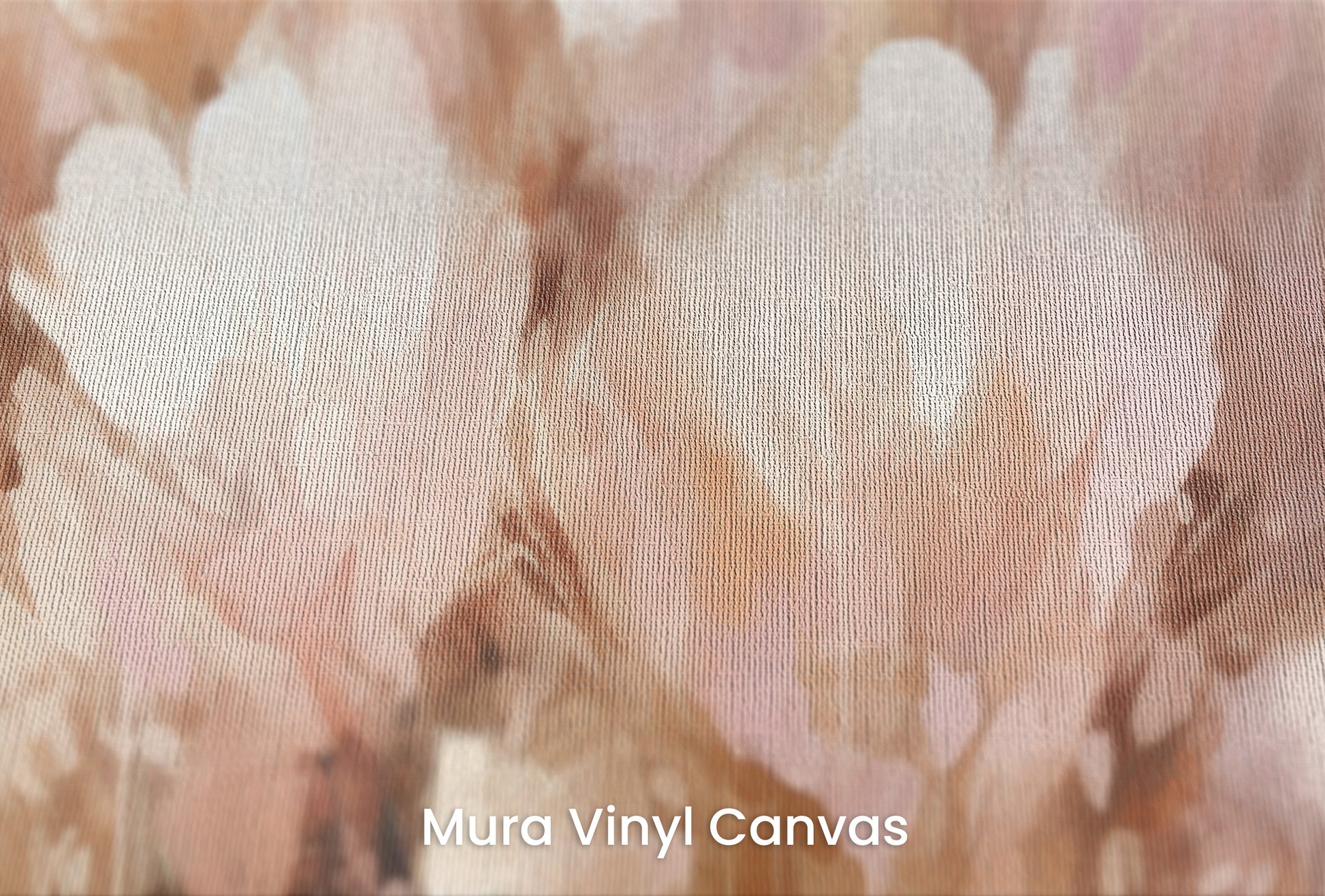 Zbliżenie na artystyczną fototapetę o nazwie Petal Whisper na podłożu Mura Vinyl Canvas - faktura naturalnego płótna.