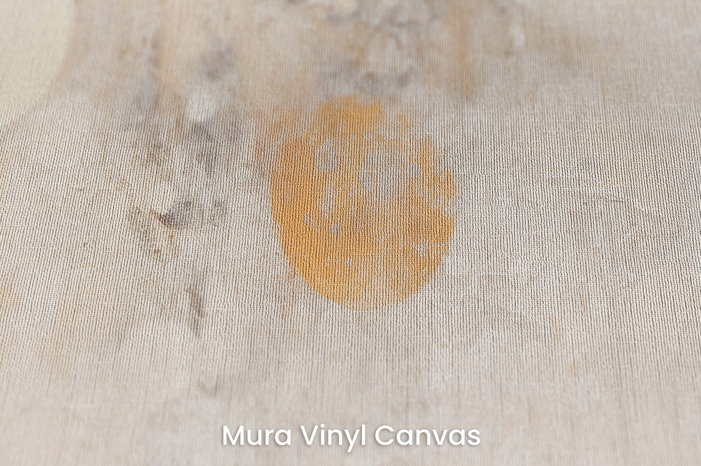 Zbliżenie na artystyczną fototapetę o nazwie ORBITAL WHISPER CANVAS na podłożu Mura Vinyl Canvas - faktura naturalnego płótna.