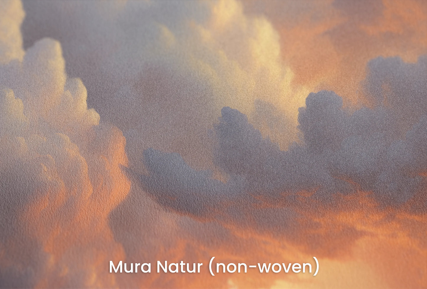 Zbliżenie na artystyczną fototapetę o nazwie Storm's Prelude na podłożu Mura Natur (non-woven) - naturalne i ekologiczne podłoże.