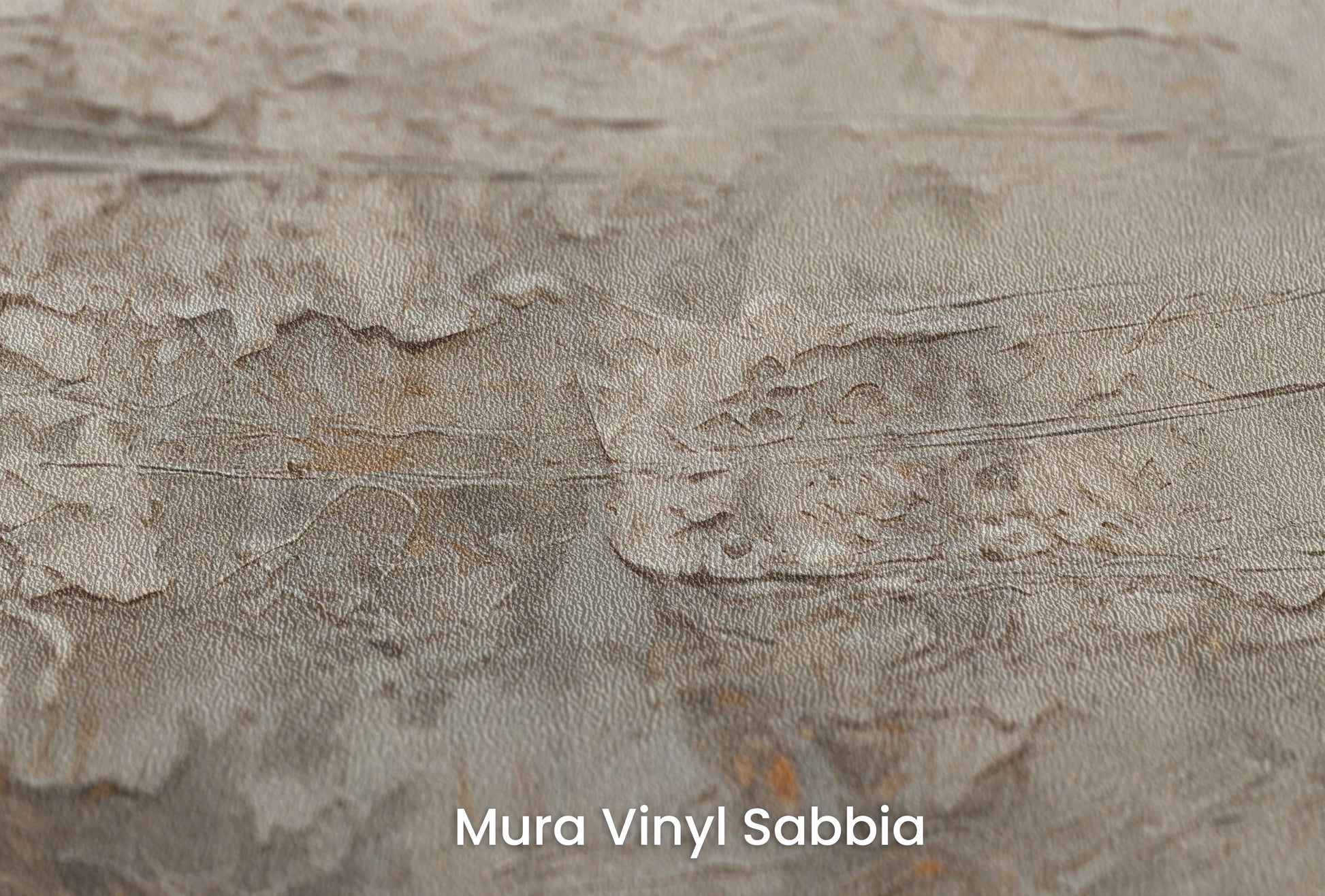 Zbliżenie na artystyczną fototapetę o nazwie Mercury's Veins na podłożu Mura Vinyl Sabbia struktura grubego ziarna piasku.