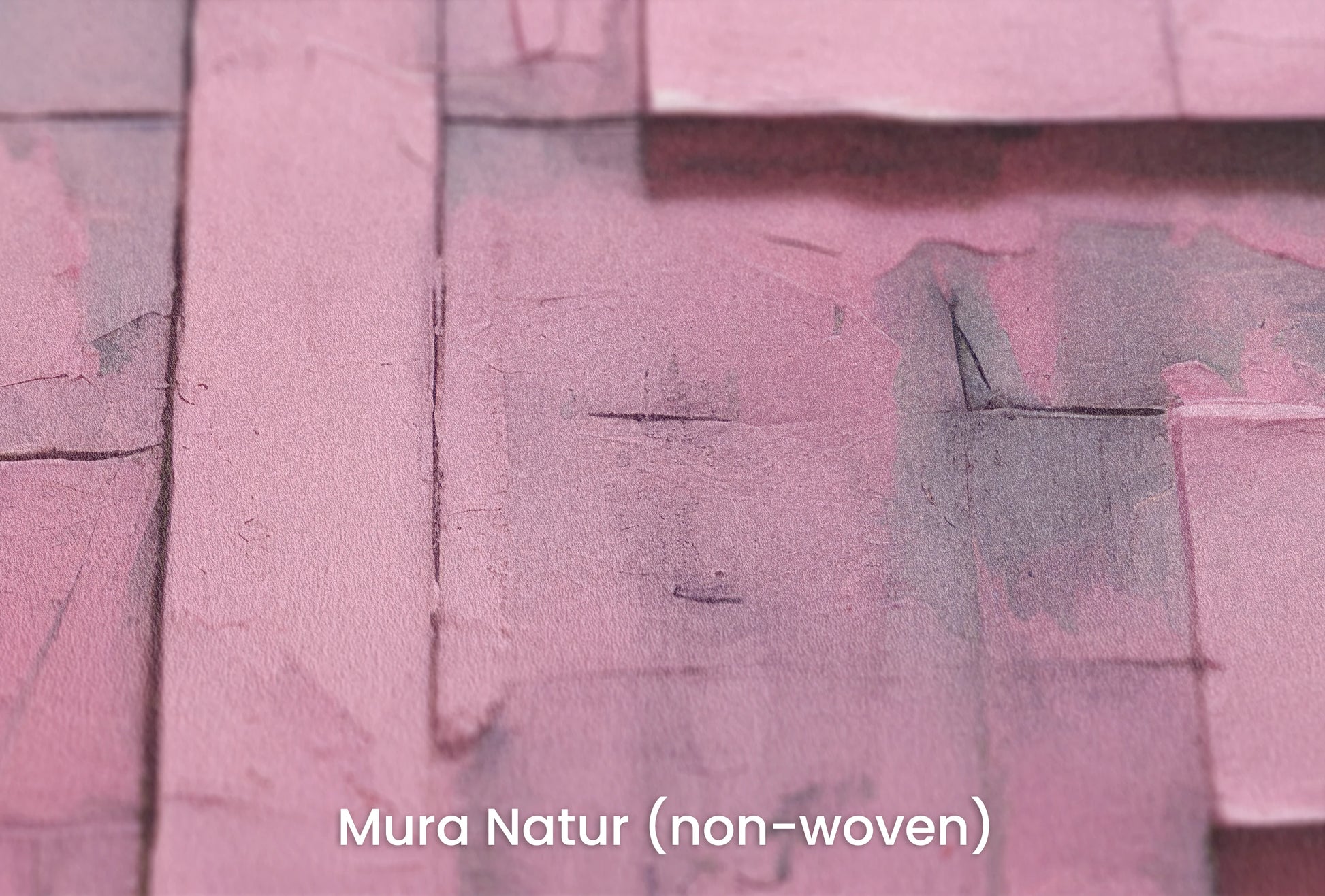 Zbliżenie na artystyczną fototapetę o nazwie Blushing Texture na podłożu Mura Natur (non-woven) - naturalne i ekologiczne podłoże.