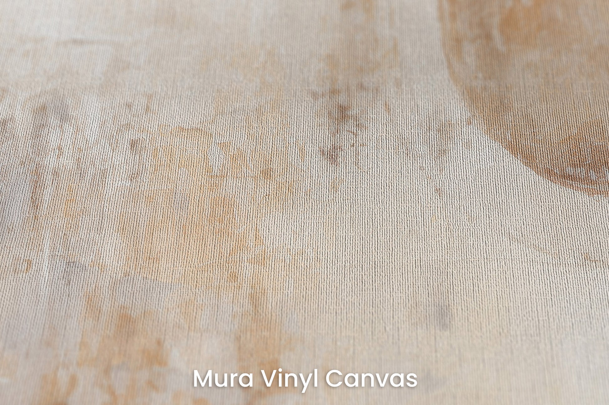 Zbliżenie na artystyczną fototapetę o nazwie GOLDEN SOLITUDE CANVAS na podłożu Mura Vinyl Canvas - faktura naturalnego płótna.