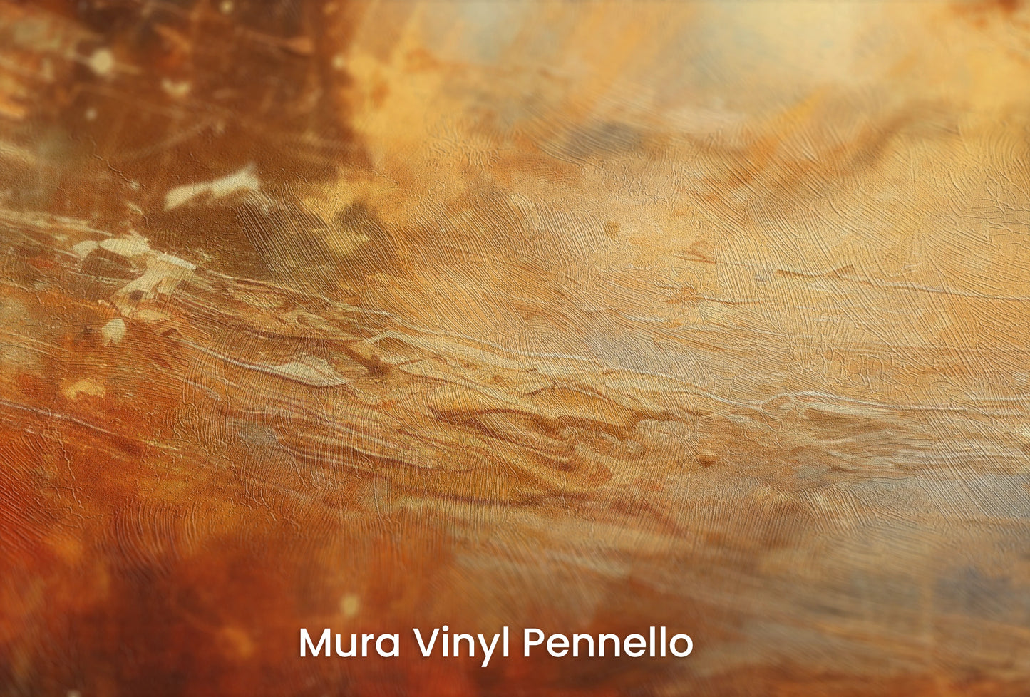 Zbliżenie na artystyczną fototapetę o nazwie Saturn's Embrace na podłożu Mura Vinyl Pennello - faktura pociągnięć pędzla malarskiego.