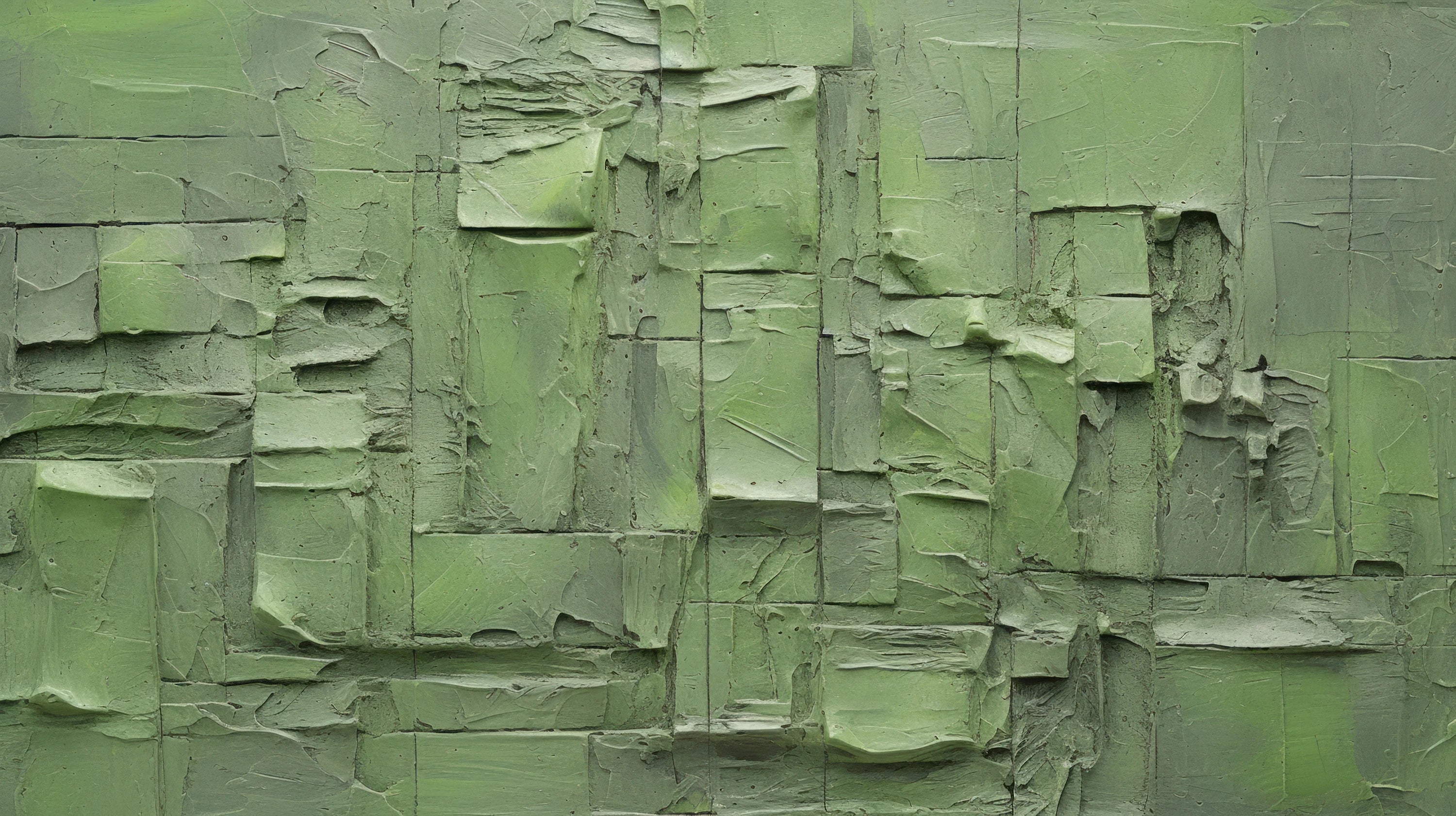 Mustervorschau: Prezentacja całego wzoru fototapety o nazwie Green Patchwork
