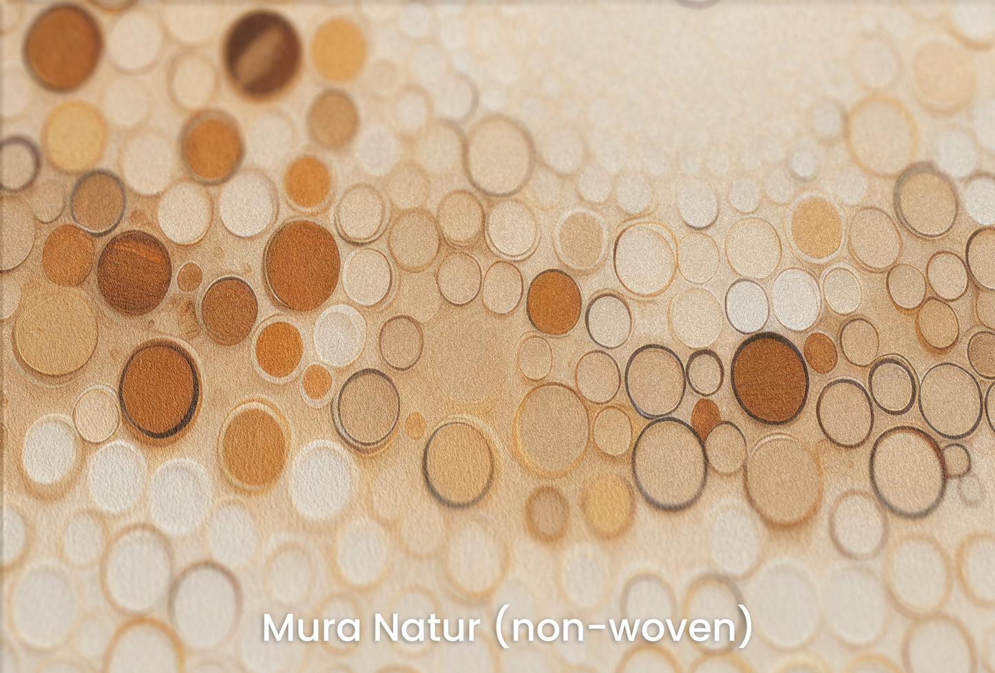 Zbliżenie na artystyczną fototapetę o nazwie AUTUMNAL BUBBLE WAVE na podłożu Mura Natur (non-woven) - naturalne i ekologiczne podłoże.