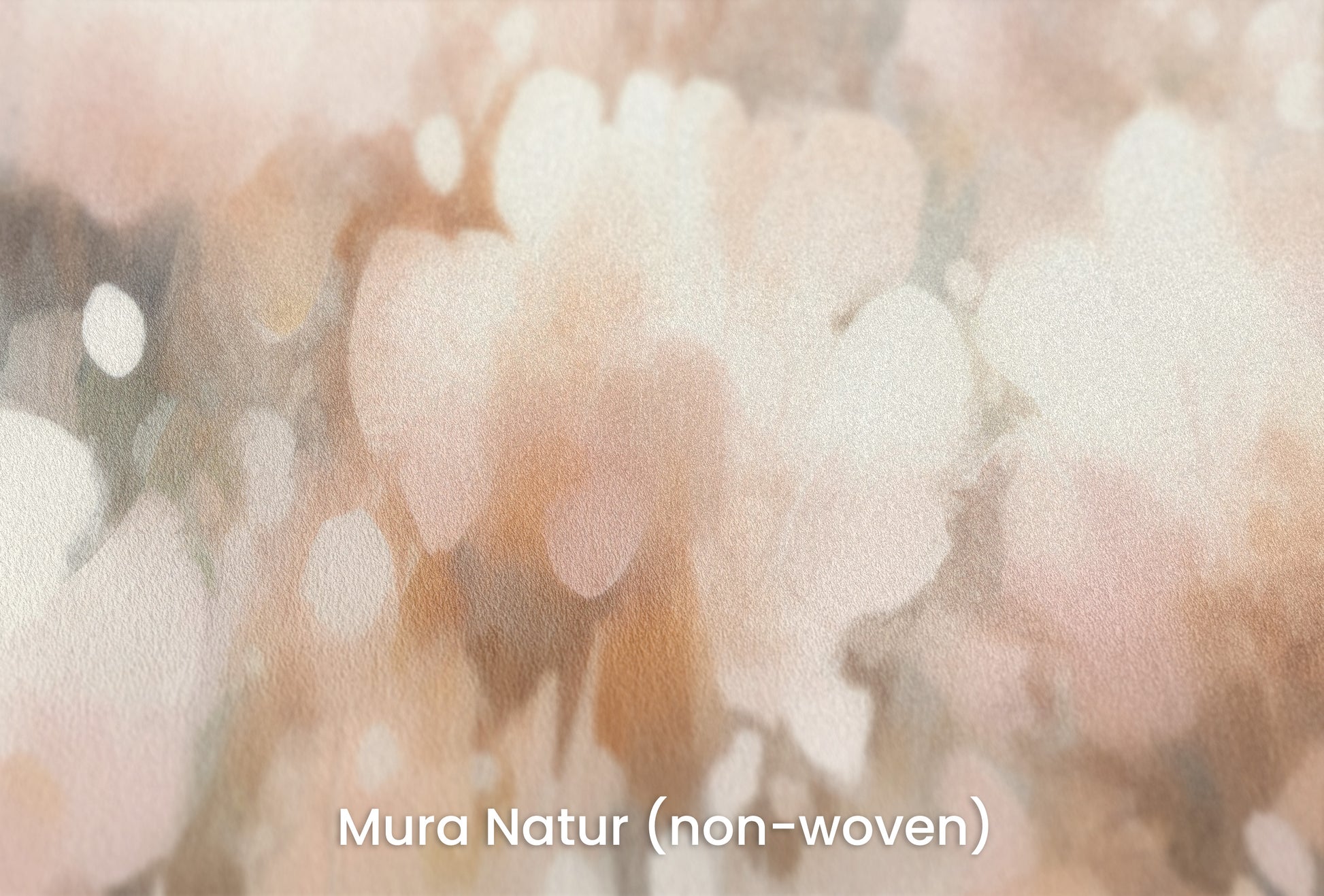 Zbliżenie na artystyczną fototapetę o nazwie Pastel Petal Dream na podłożu Mura Natur (non-woven) - naturalne i ekologiczne podłoże.