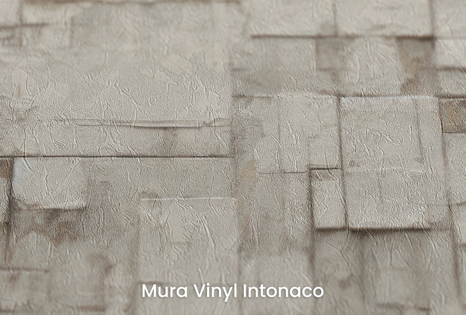 Zbliżenie na artystyczną fototapetę o nazwie Plastered in White na podłożu Mura Vinyl Intonaco - struktura tartego tynku.