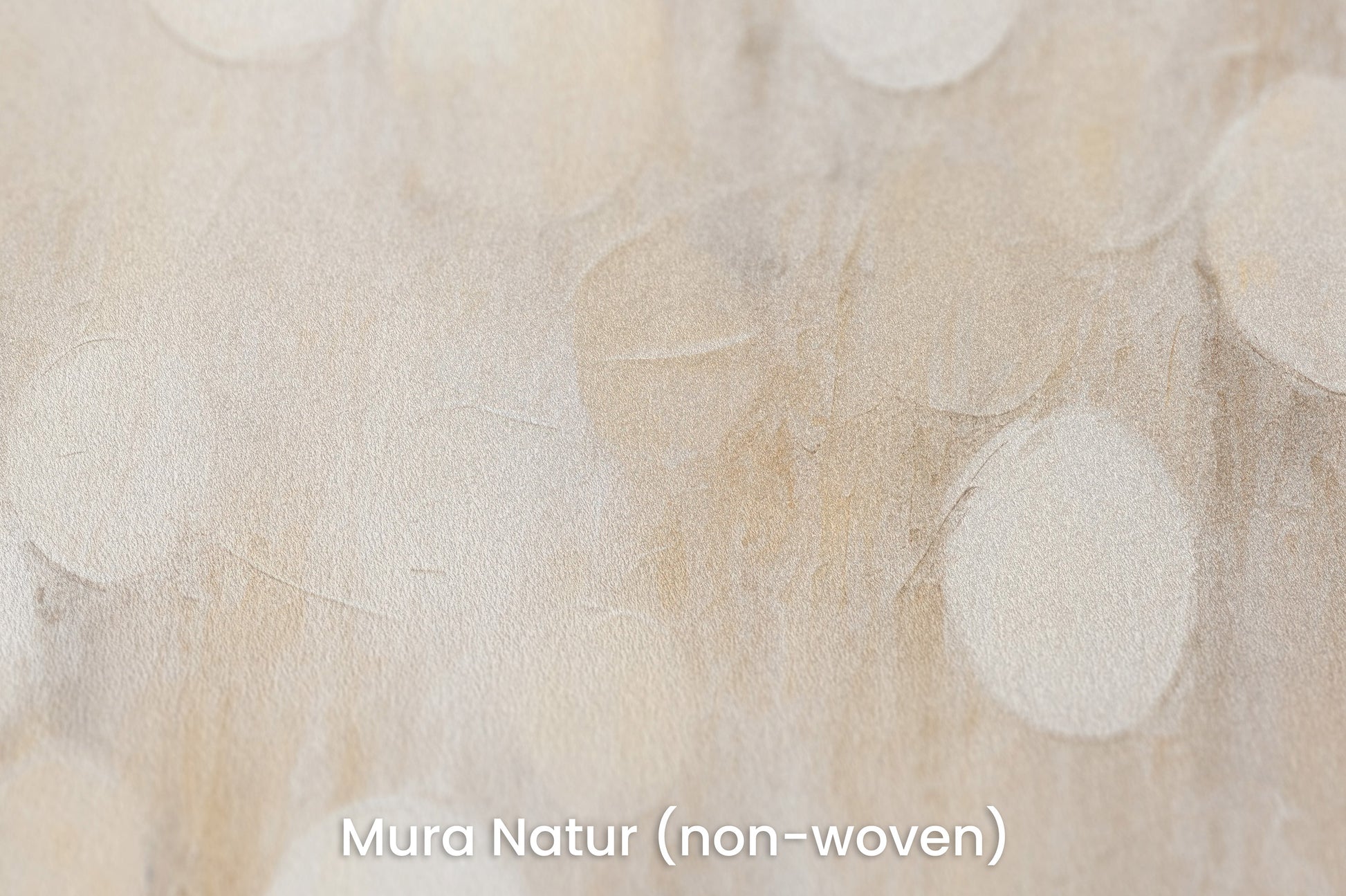 Zbliżenie na artystyczną fototapetę o nazwie LUMINOUS CIRCLE CASCADE na podłożu Mura Natur (non-woven) - naturalne i ekologiczne podłoże.
